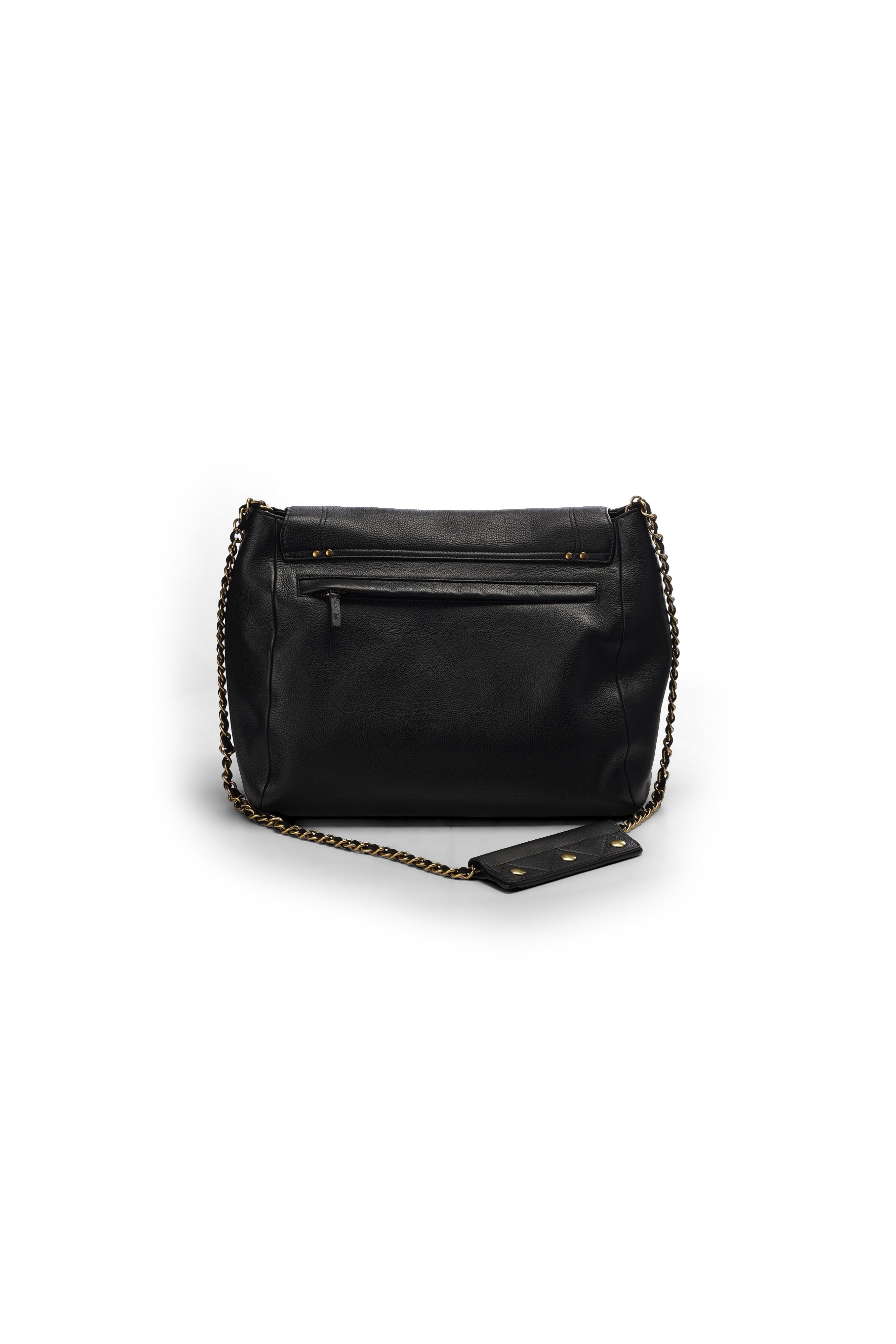 Lulu XL Veau noir brass Jerome Dreyfuss