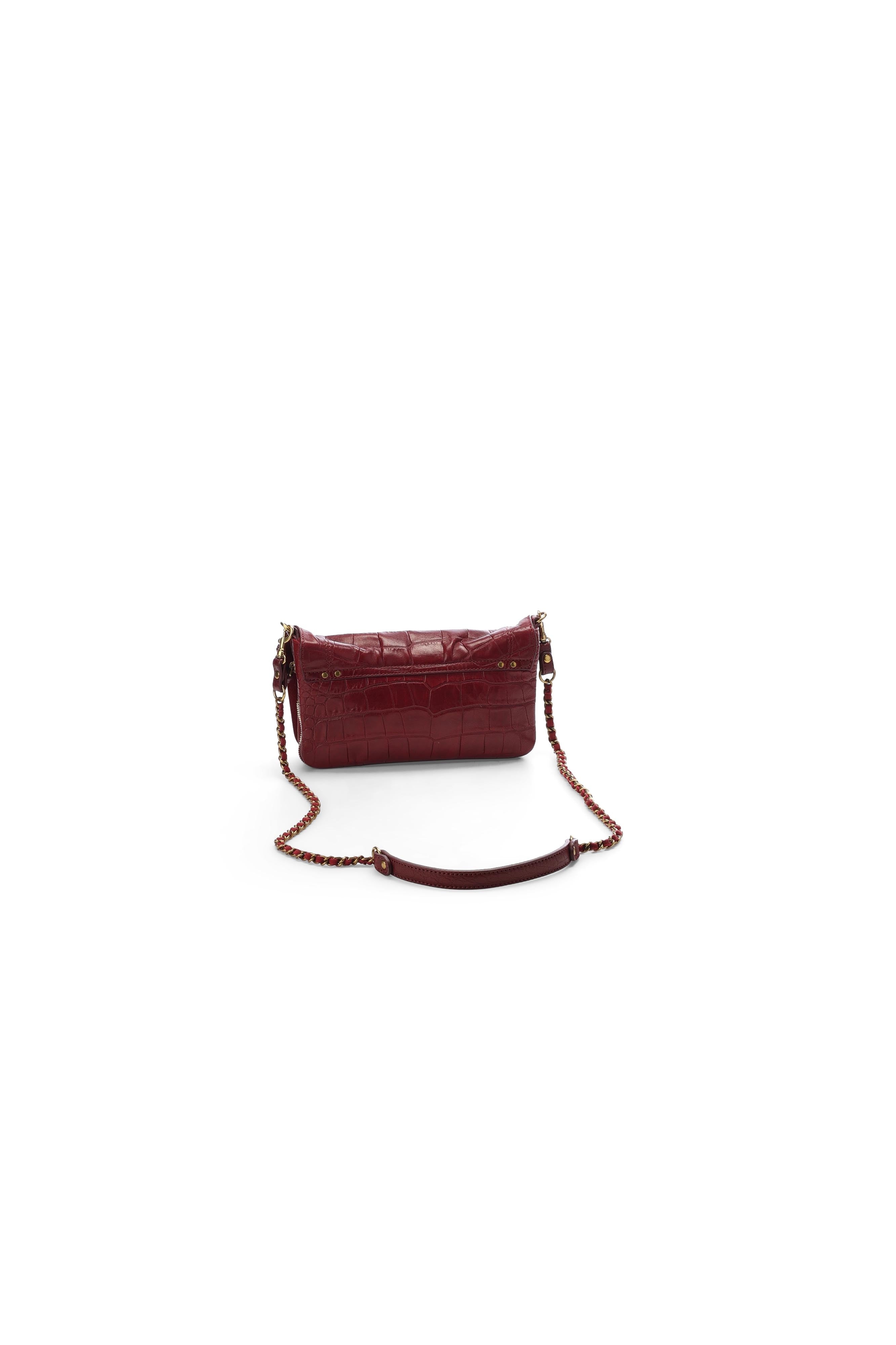 Bobi S Agneau croco bordeaux Jerome Dreyfuss