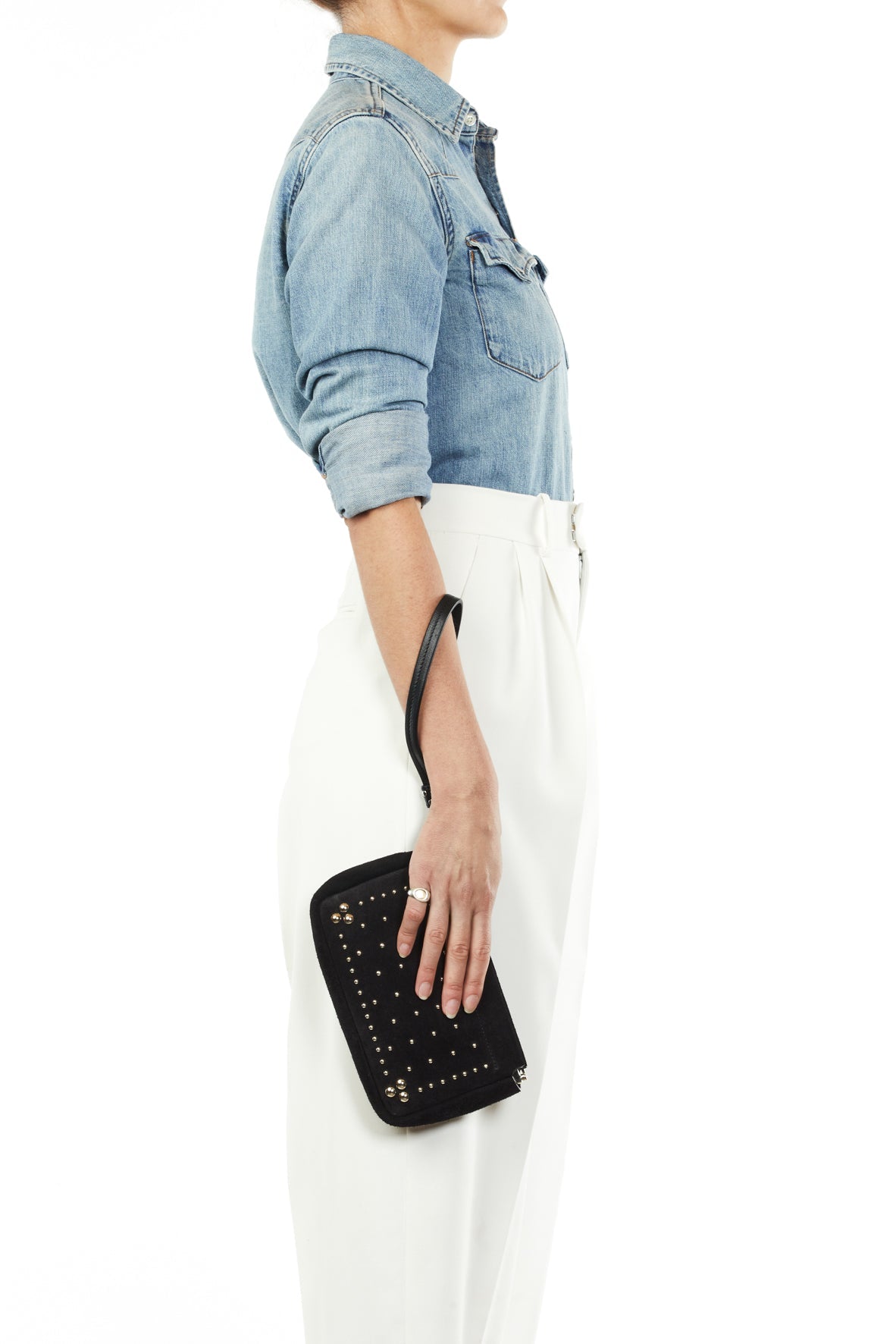 Clap M croute velours Taos Silver Jerome Dreyfuss
