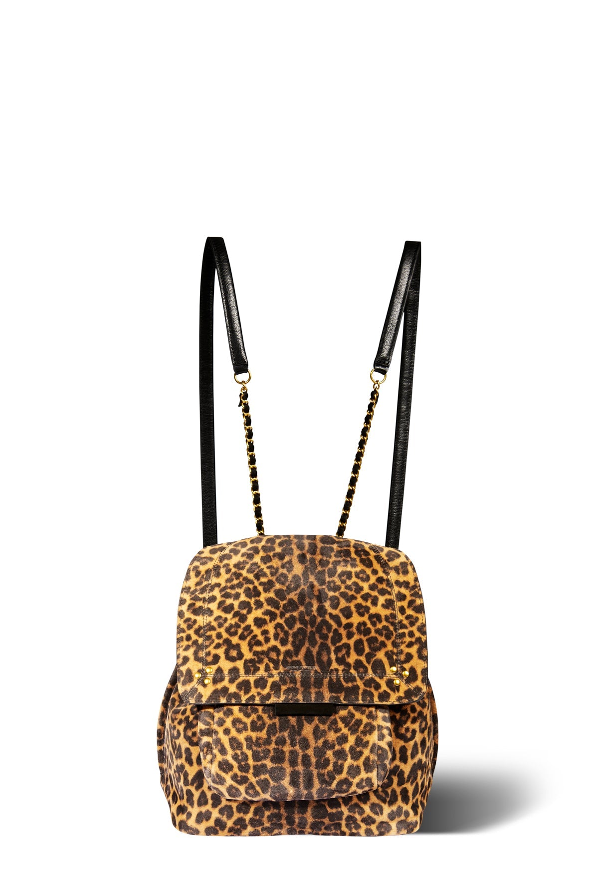 Lulu sac à dos croute velours léo chamois Jerome Dreyfuss