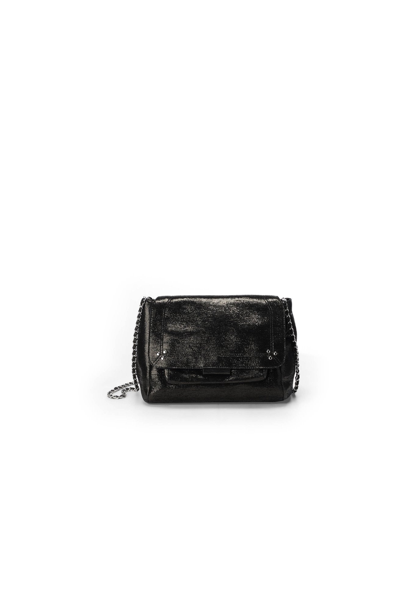Lulu L Chèvre Lamé Noir Jerome Dreyfuss