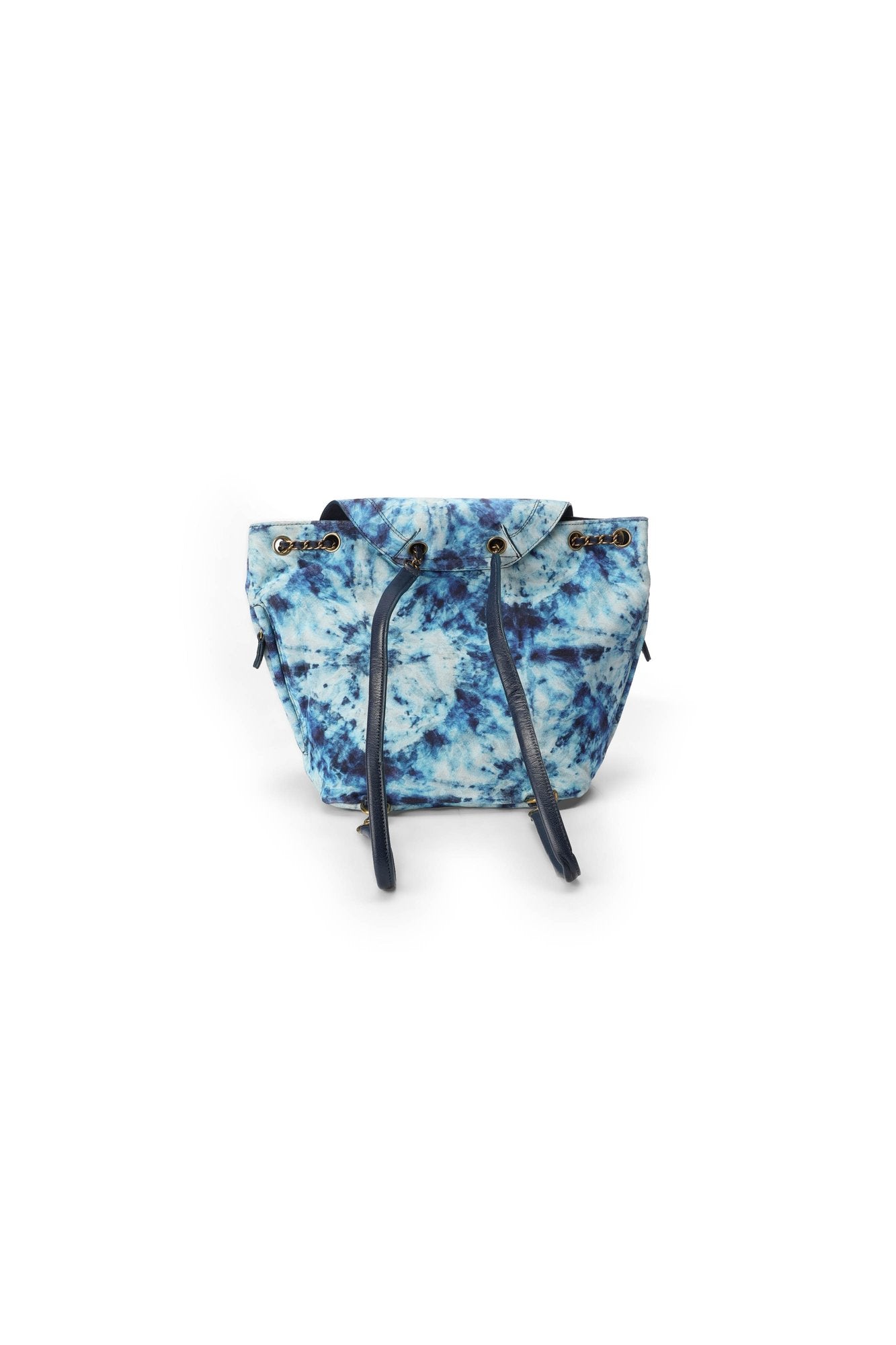 Lulu sac à dos croute velours Tie'dye Bleu Jerome Dreyfuss
