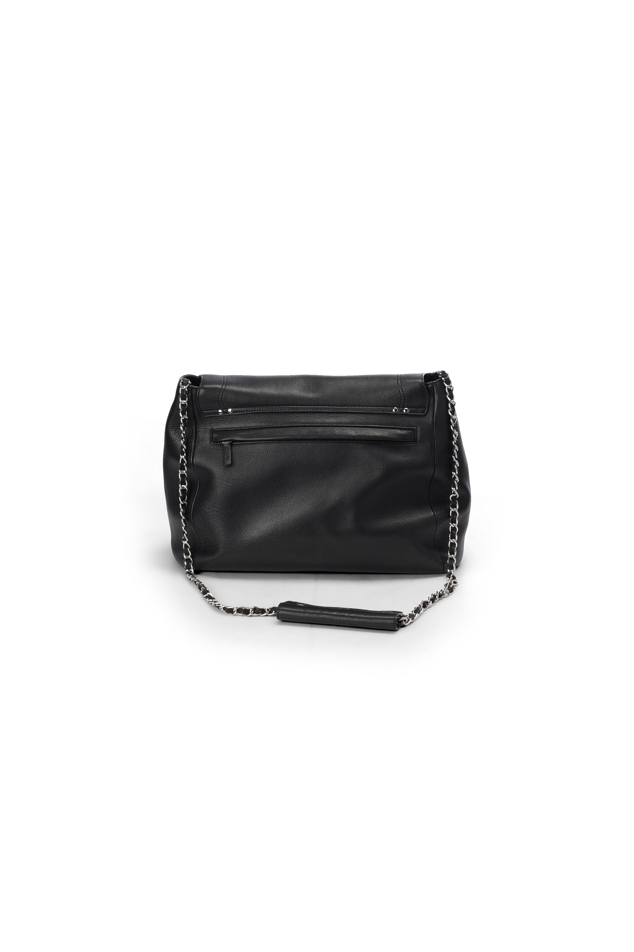 Lulu XL Veau noir silver Jerome Dreyfuss