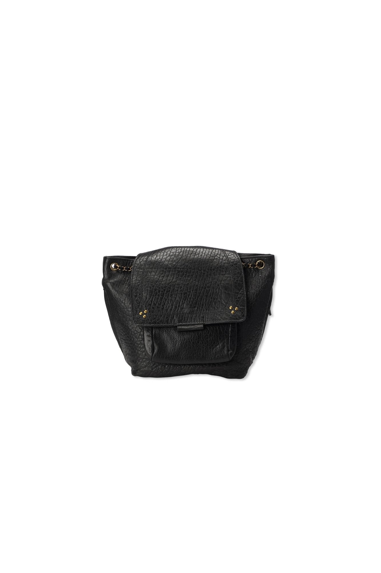 Lulu sac à dos Agneau Noir Jerome Dreyfuss