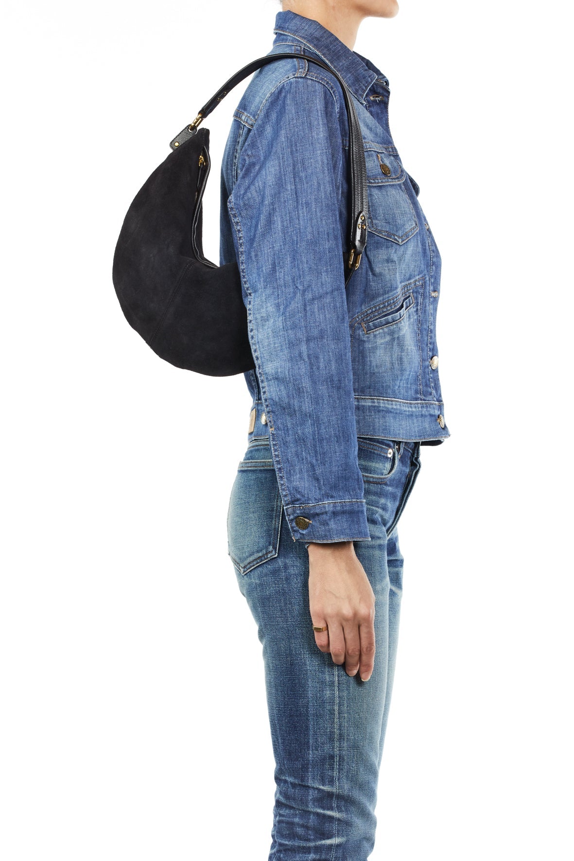 Paul Lune croute velours Noir Jerome Dreyfuss