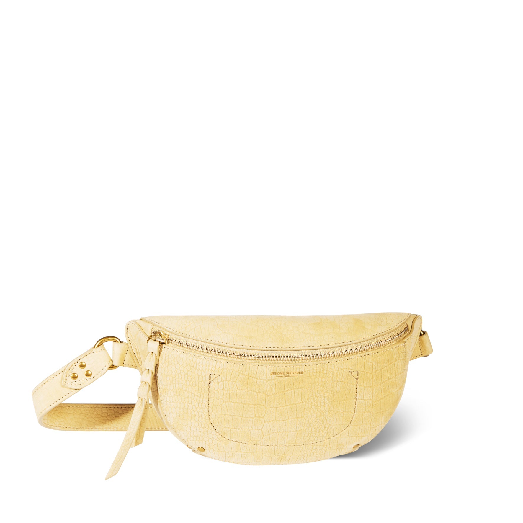 Lino banane taurillon Croco Jaune Jerome Dreyfuss