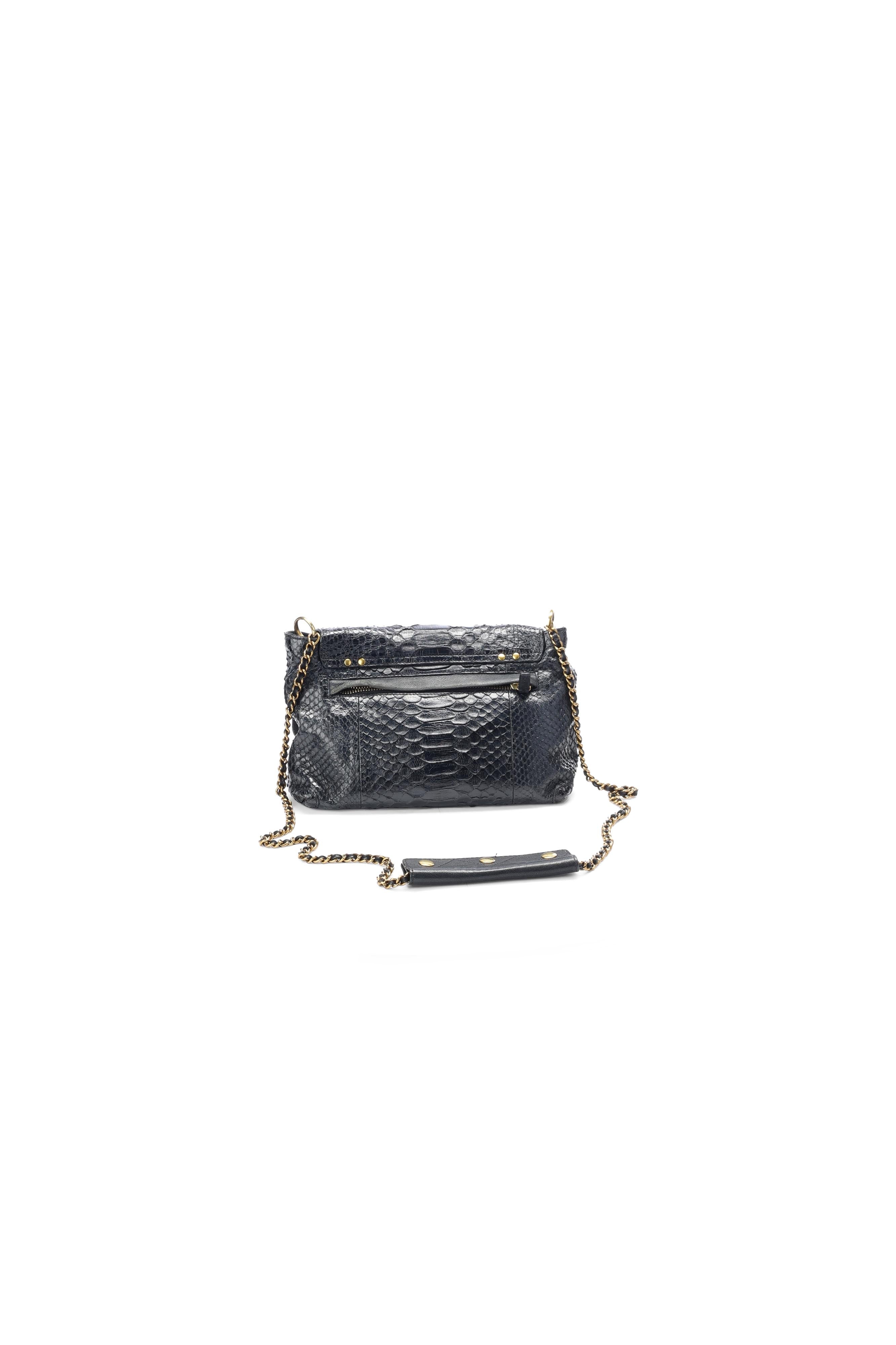 Lulu M python noir Jerome Dreyfuss