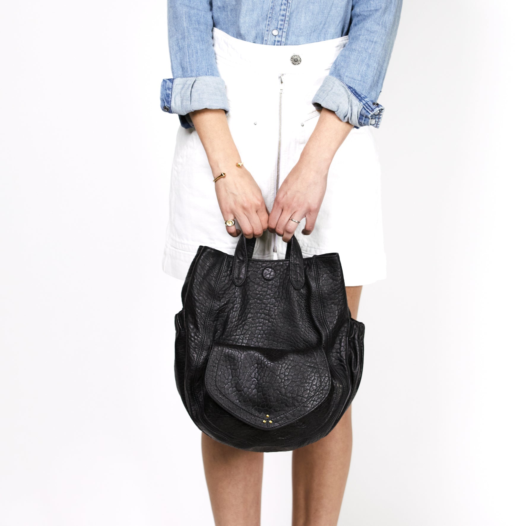 Helmut Hobo Agneau Noir Jerome Dreyfuss
