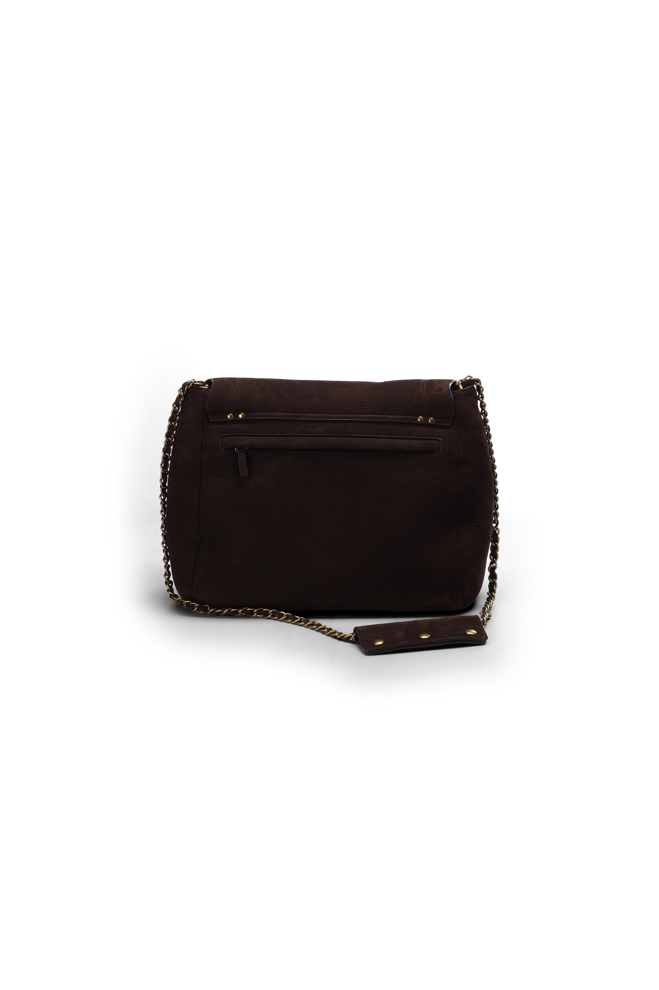 Lulu XL taurillon croco moka Jerome Dreyfuss
