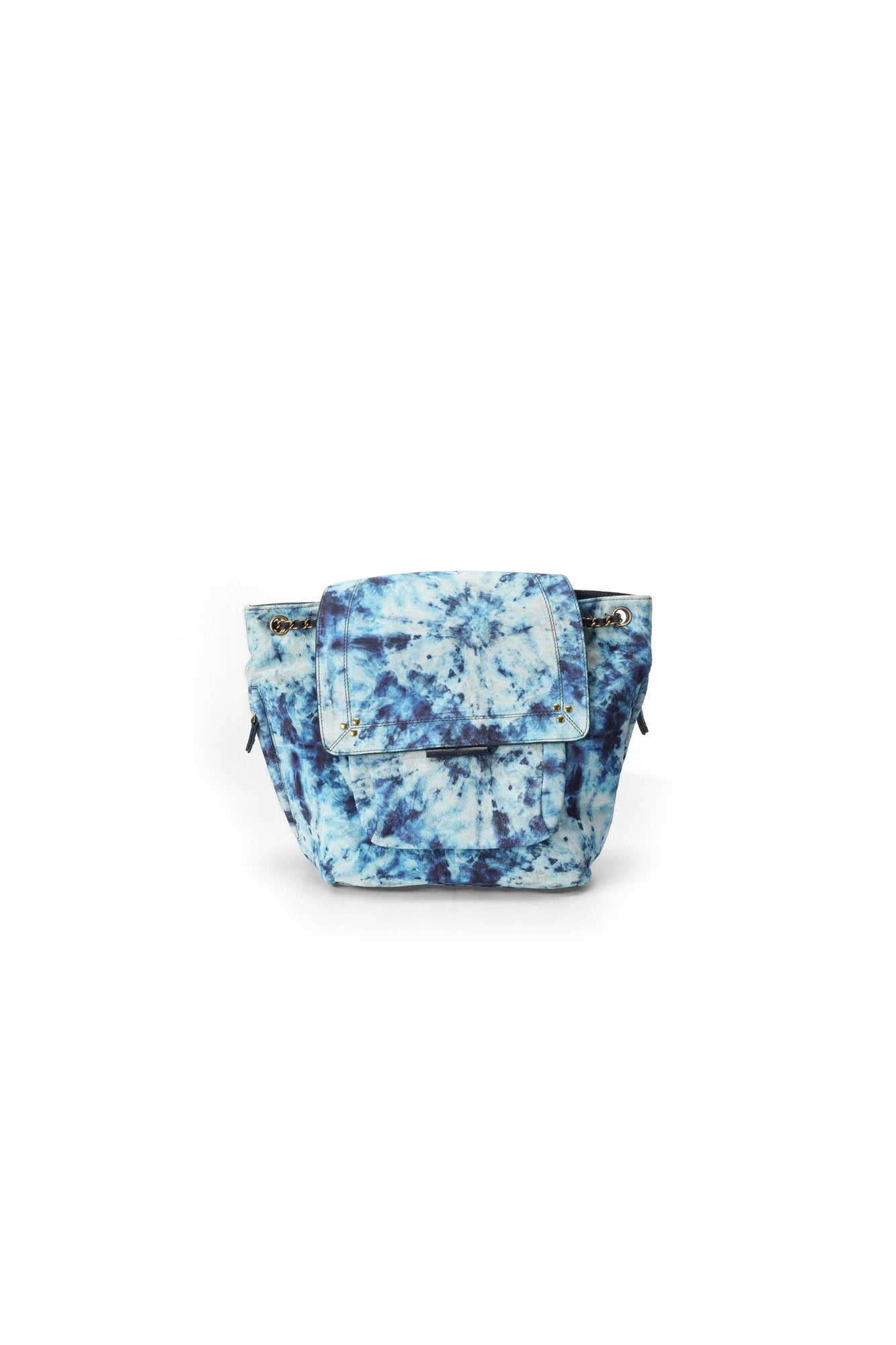 Lulu sac à dos croute velours Tie'dye Bleu Jerome Dreyfuss