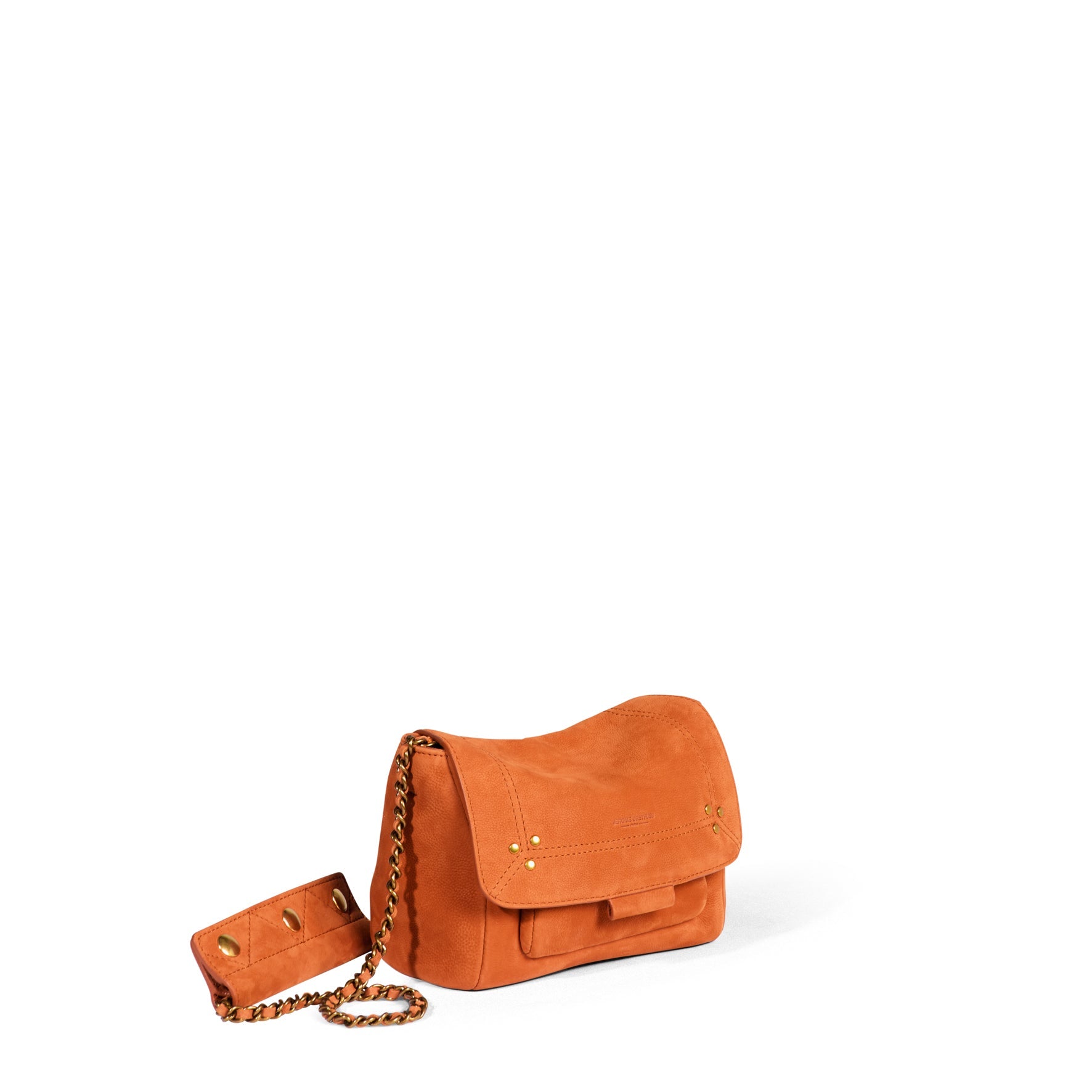 Lulu S Veau Nub Orange Jerome Dreyfuss