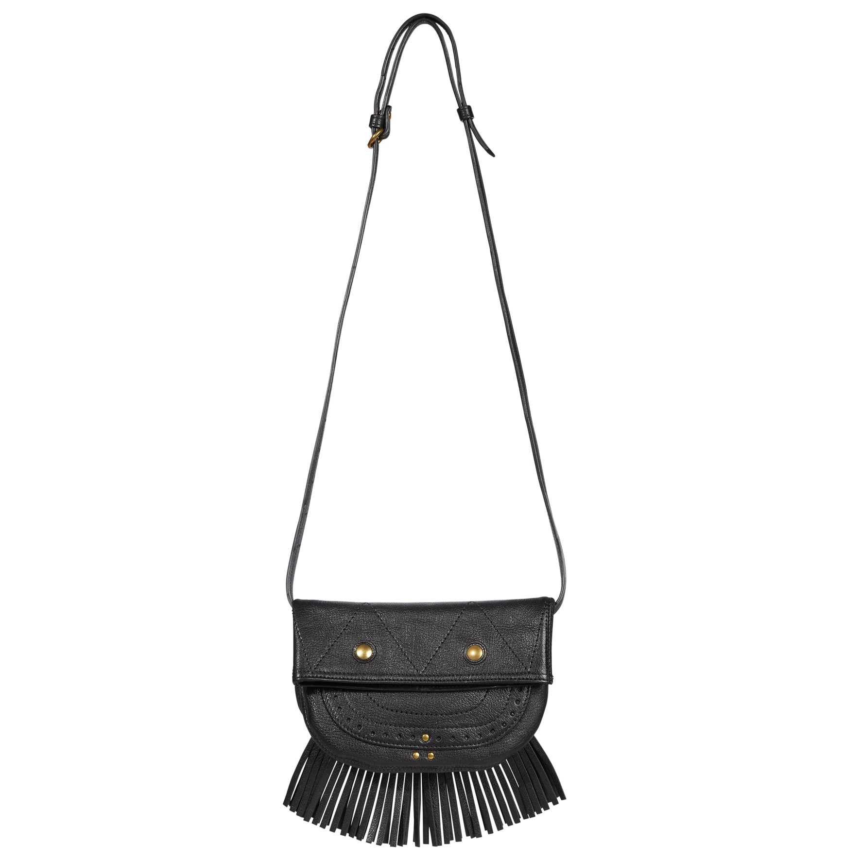 Jerry Pochette Chèvre Noir Grainé Jerome Dreyfuss