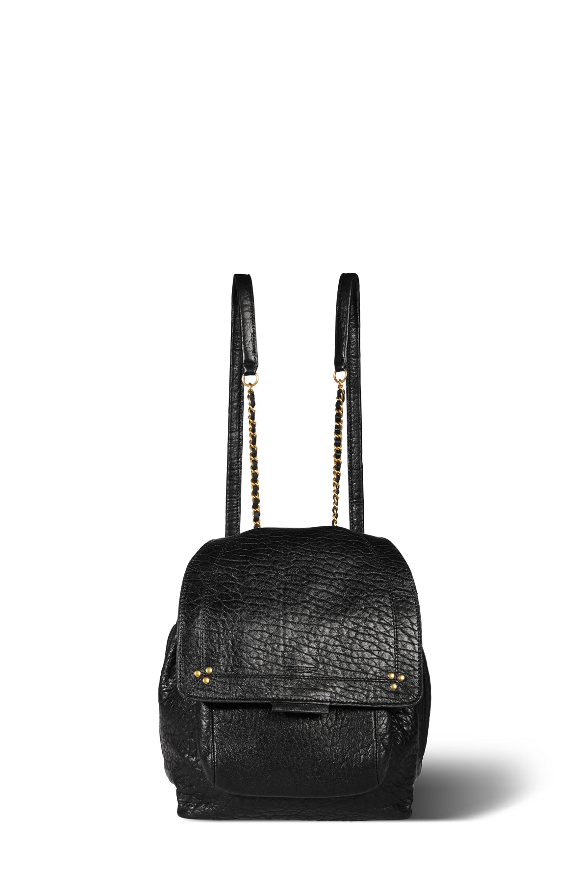 Lulu sac à dos Agneau Noir Jerome Dreyfuss