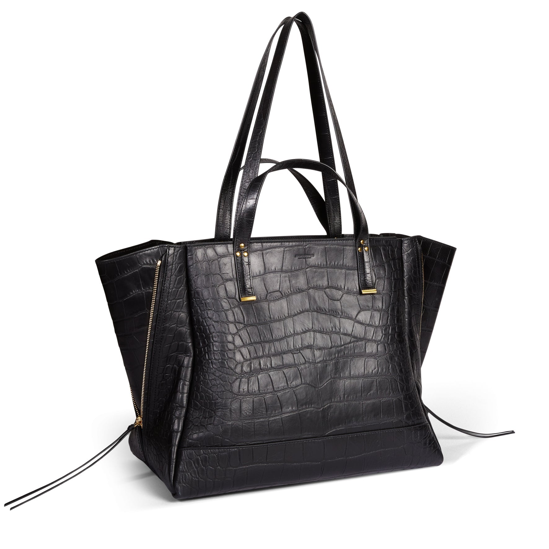 Jorge L Vachette Croco Noir Jerome Dreyfuss