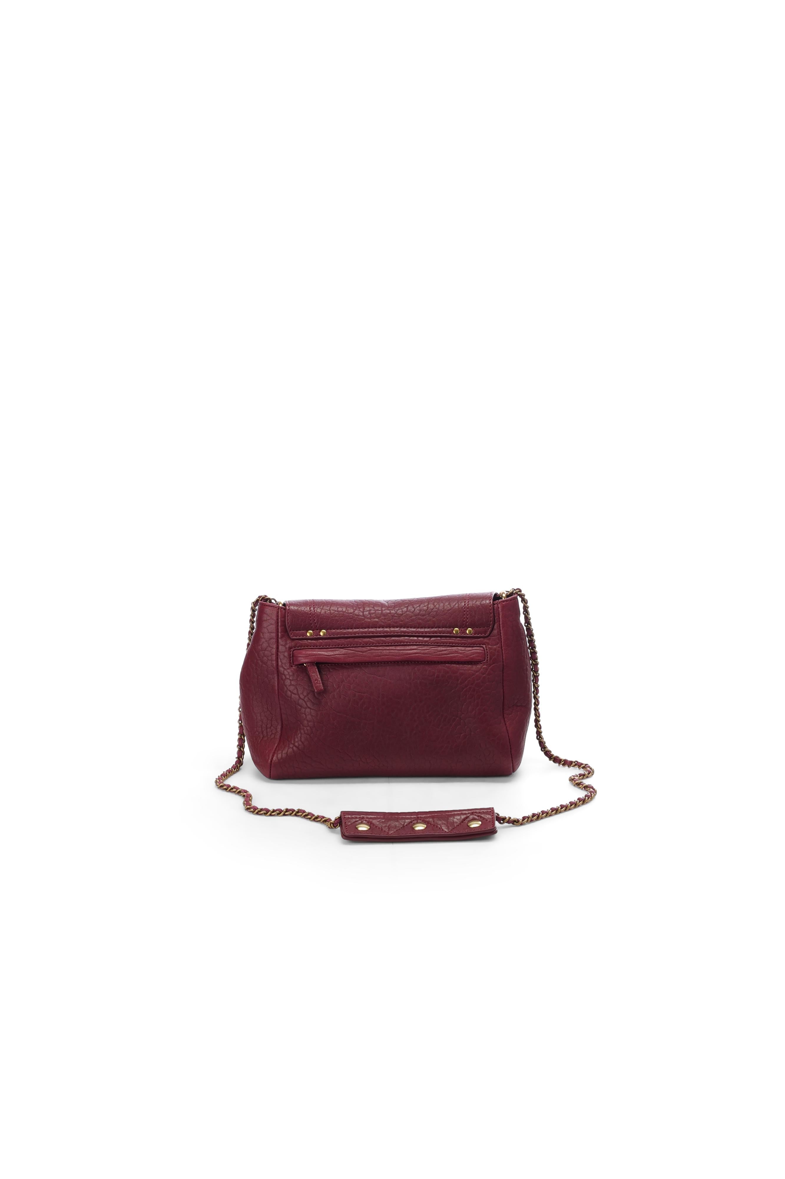 Lulu M Agneau croco bordeaux Jerome Dreyfuss