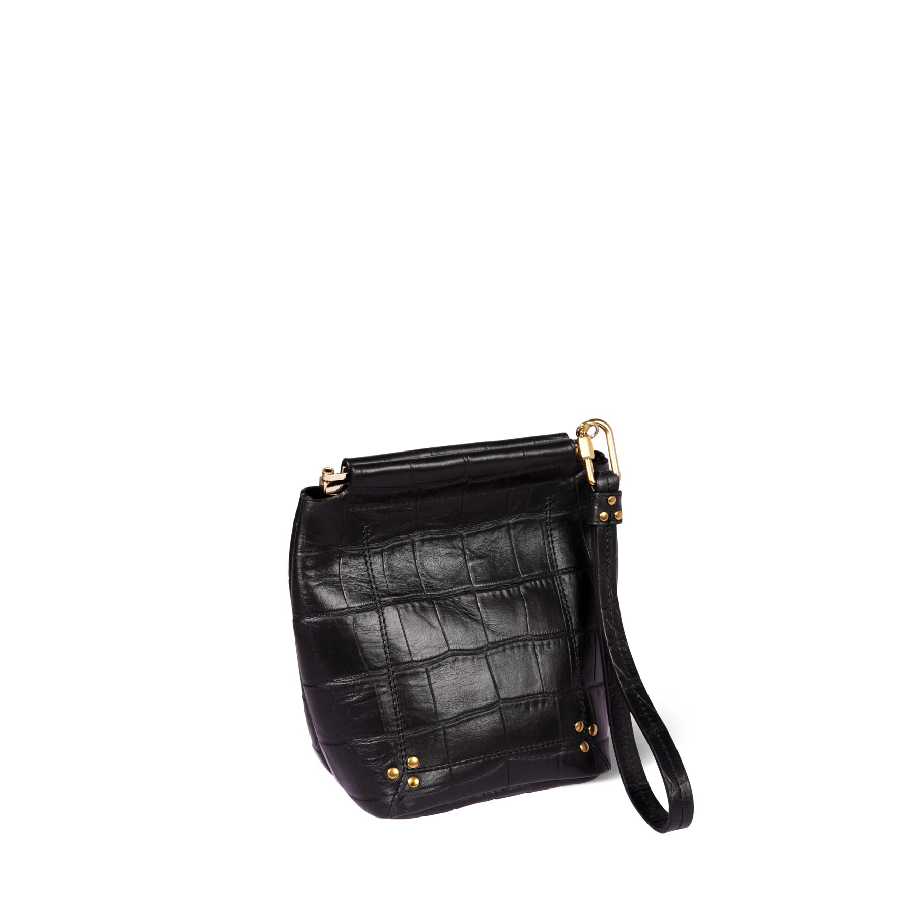 Clic Clac S Soft Vachette Croco Noir Jerome Dreyfuss