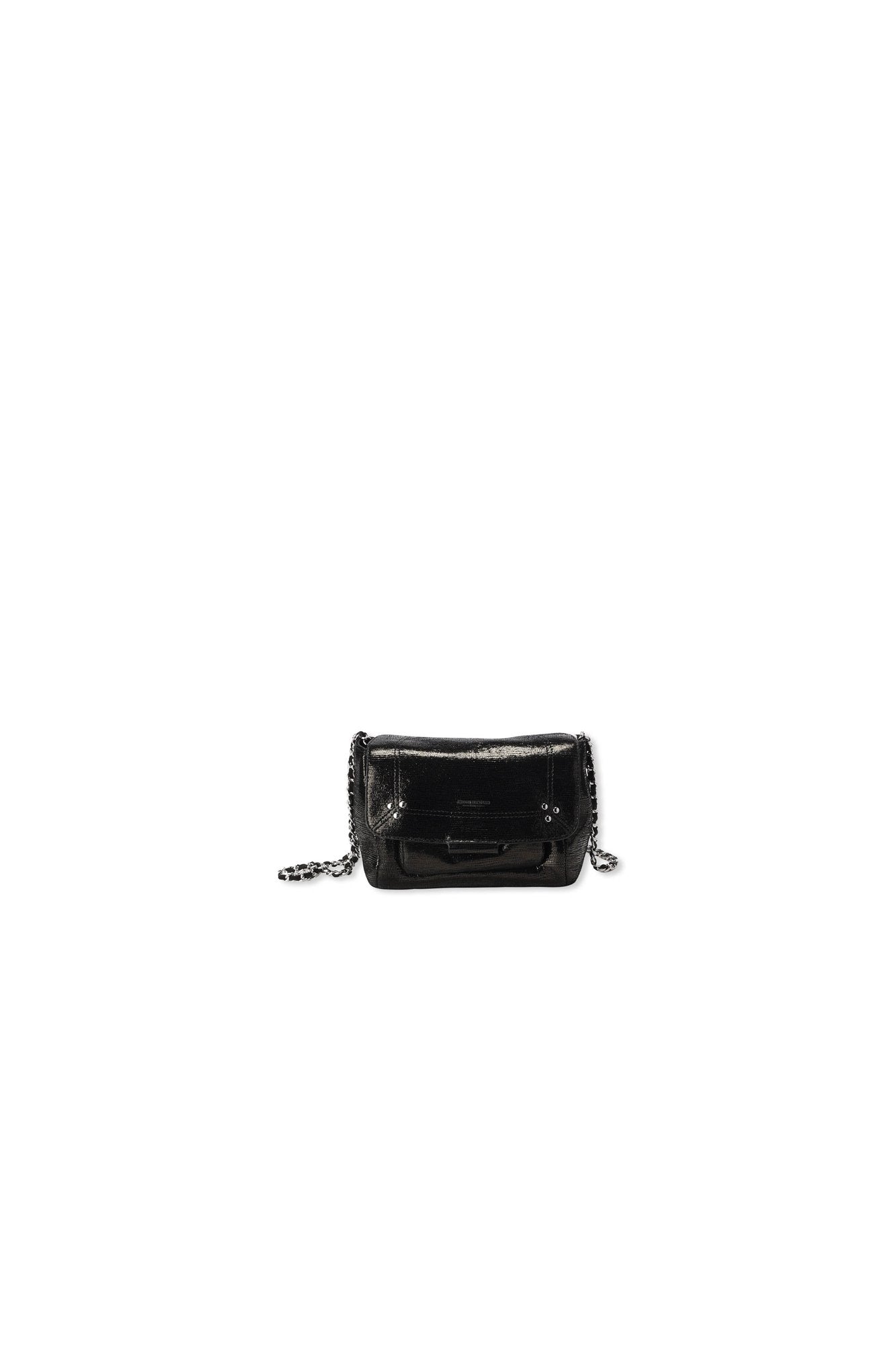 Lulu S Chèvre Lamé Noir Jerome Dreyfuss