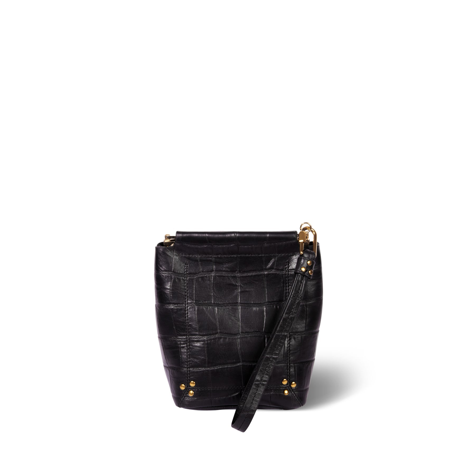 Clic Clac S Soft Vachette Croco Noir Jerome Dreyfuss