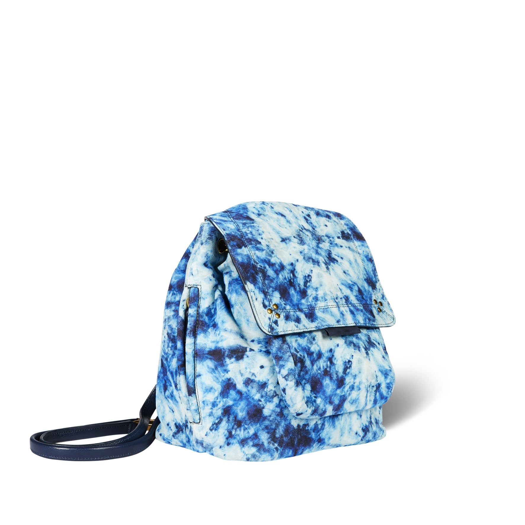 Lulu sac à dos croute velours Tie'dye Bleu Jerome Dreyfuss