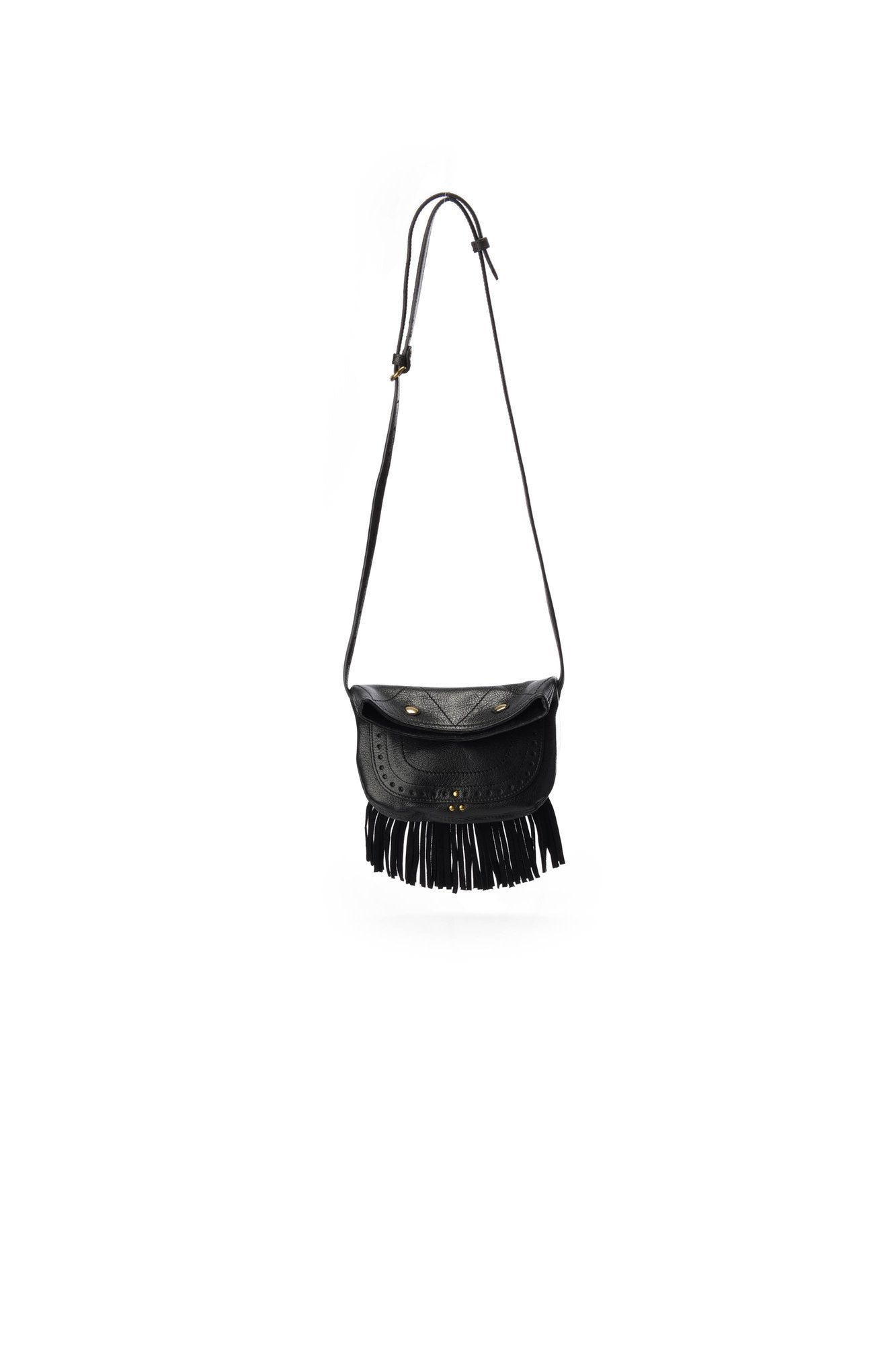 Jerry Pochette Chèvre Noir Grainé Jerome Dreyfuss