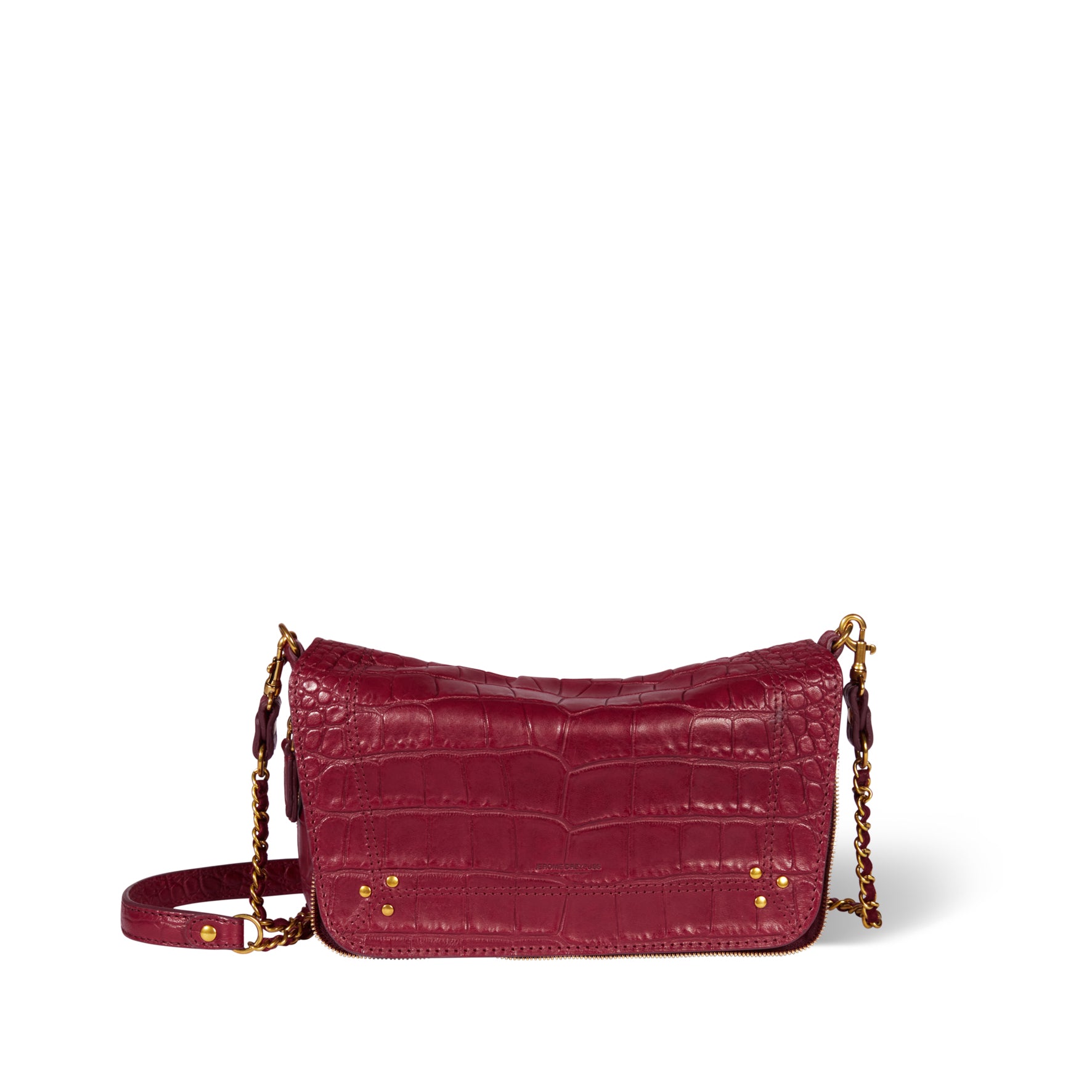 Bobi S Agneau croco bordeaux Jerome Dreyfuss