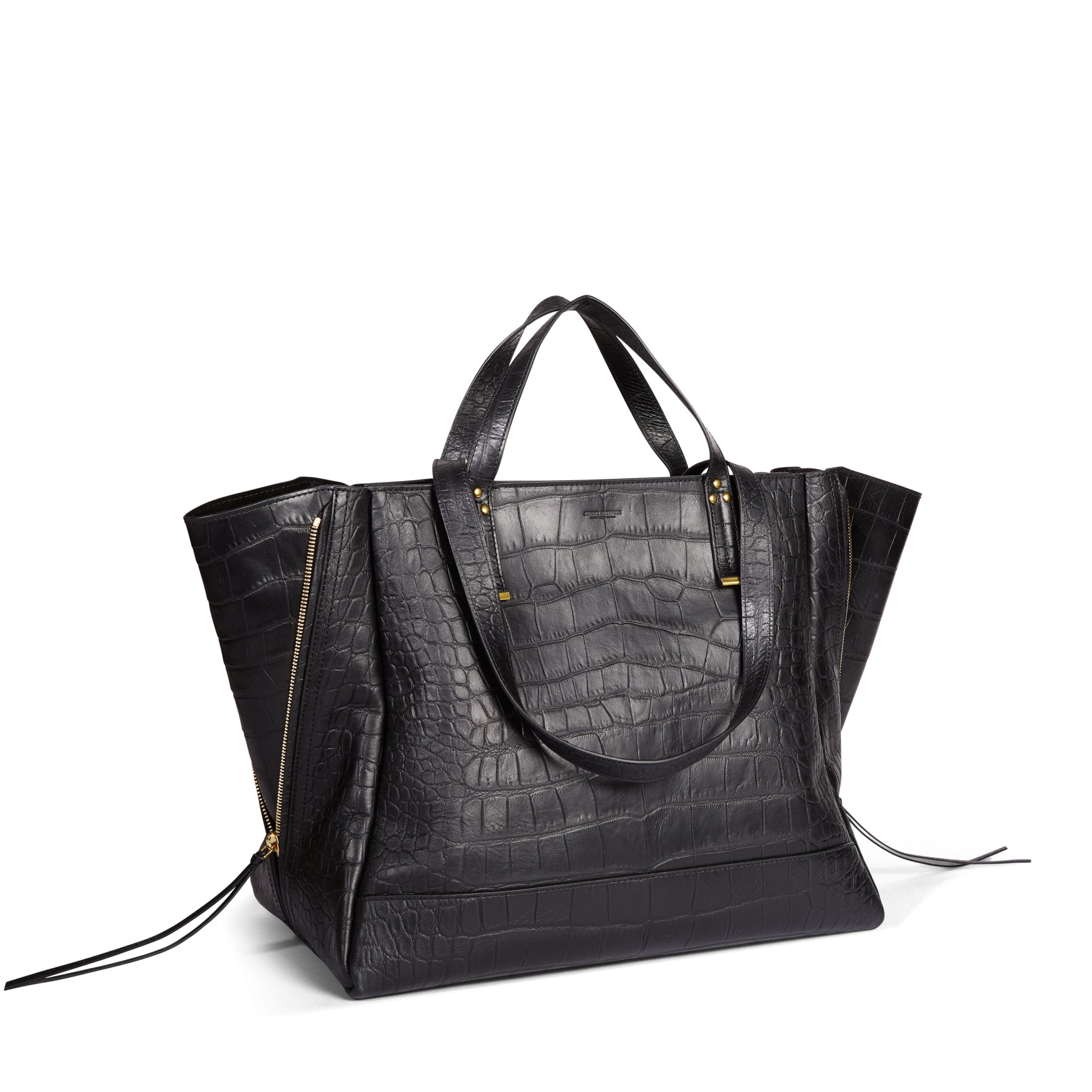 Jorge L Vachette Croco Noir Jerome Dreyfuss
