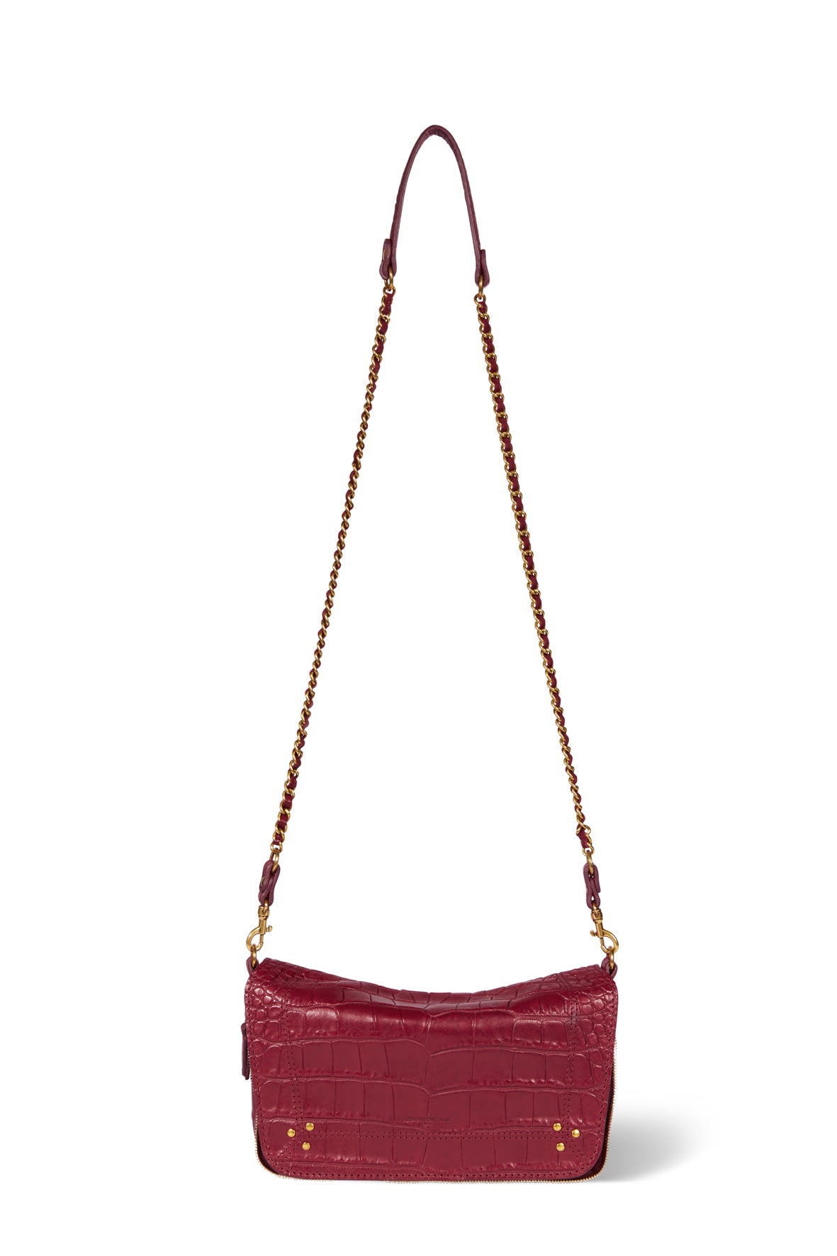 Bobi S Agneau croco bordeaux Jerome Dreyfuss