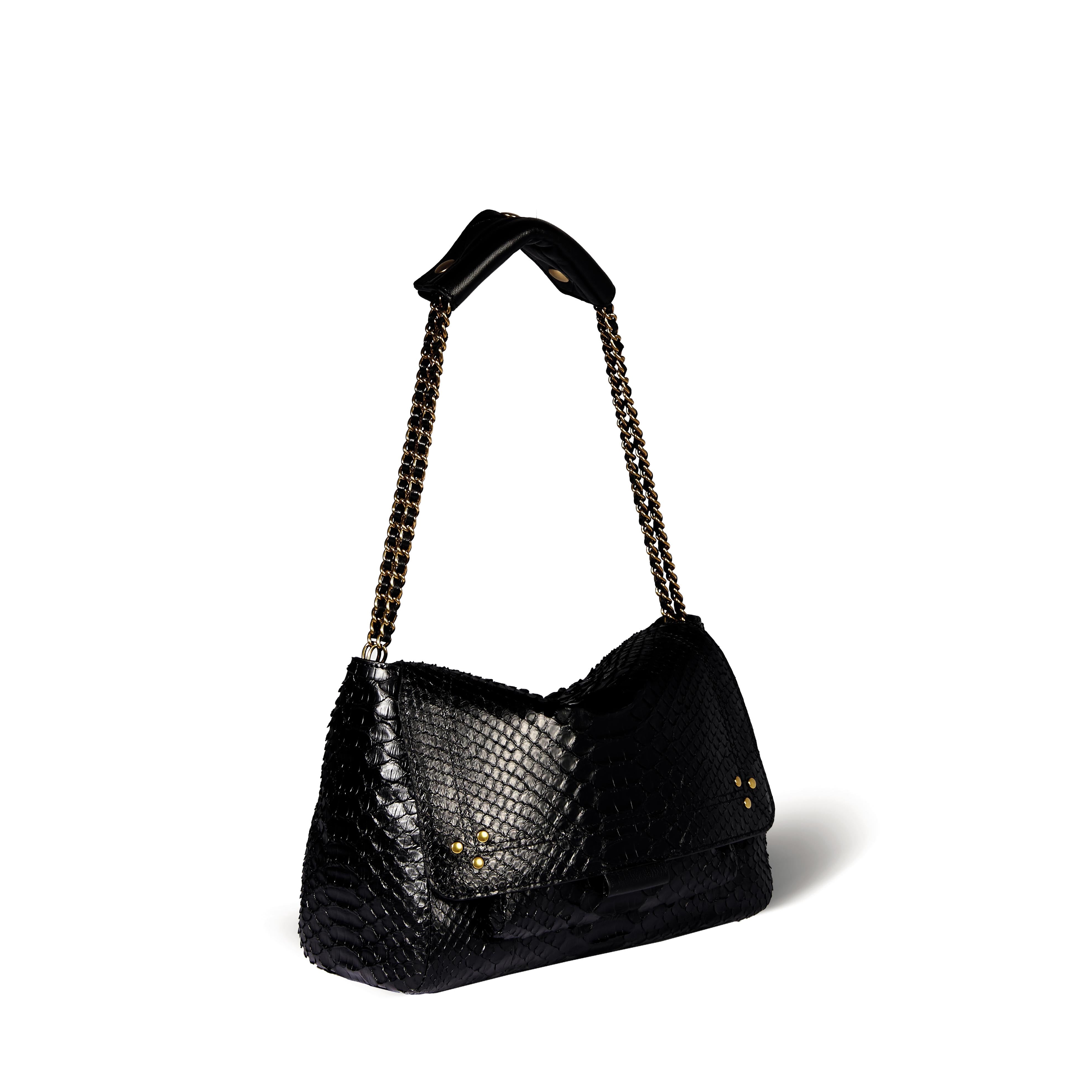 Lulu M python noir Jerome Dreyfuss