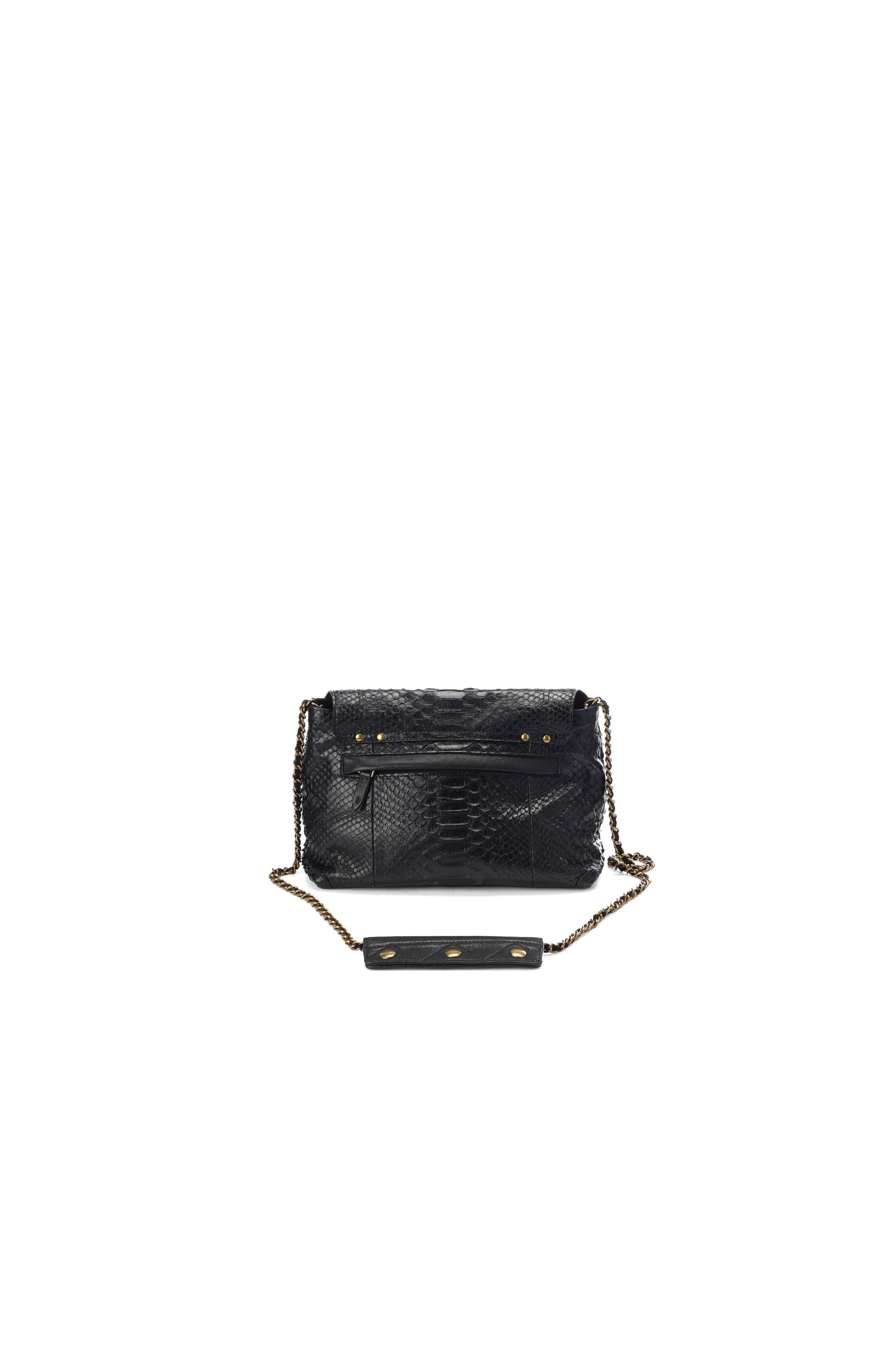 Lulu M python noir Jerome Dreyfuss