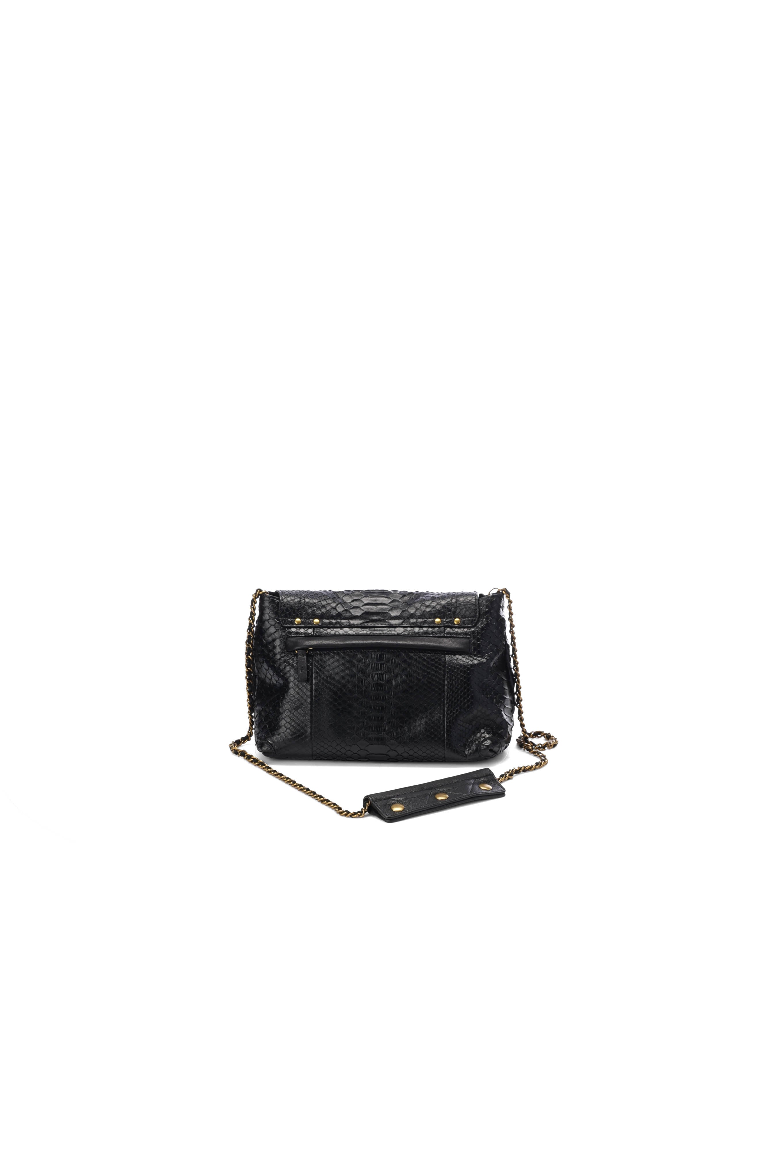 Lulu M python noir Jerome Dreyfuss
