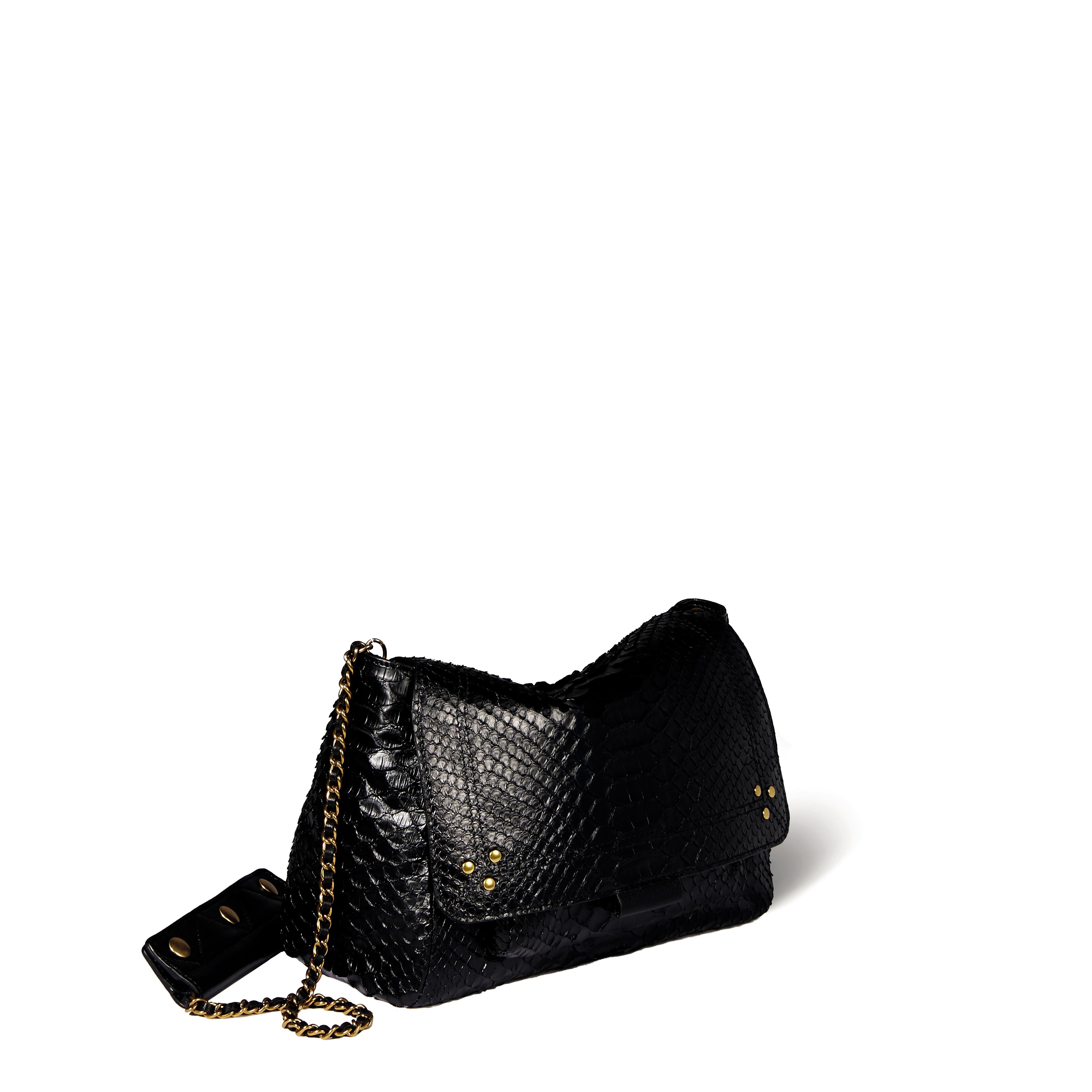 Lulu M python noir Jerome Dreyfuss