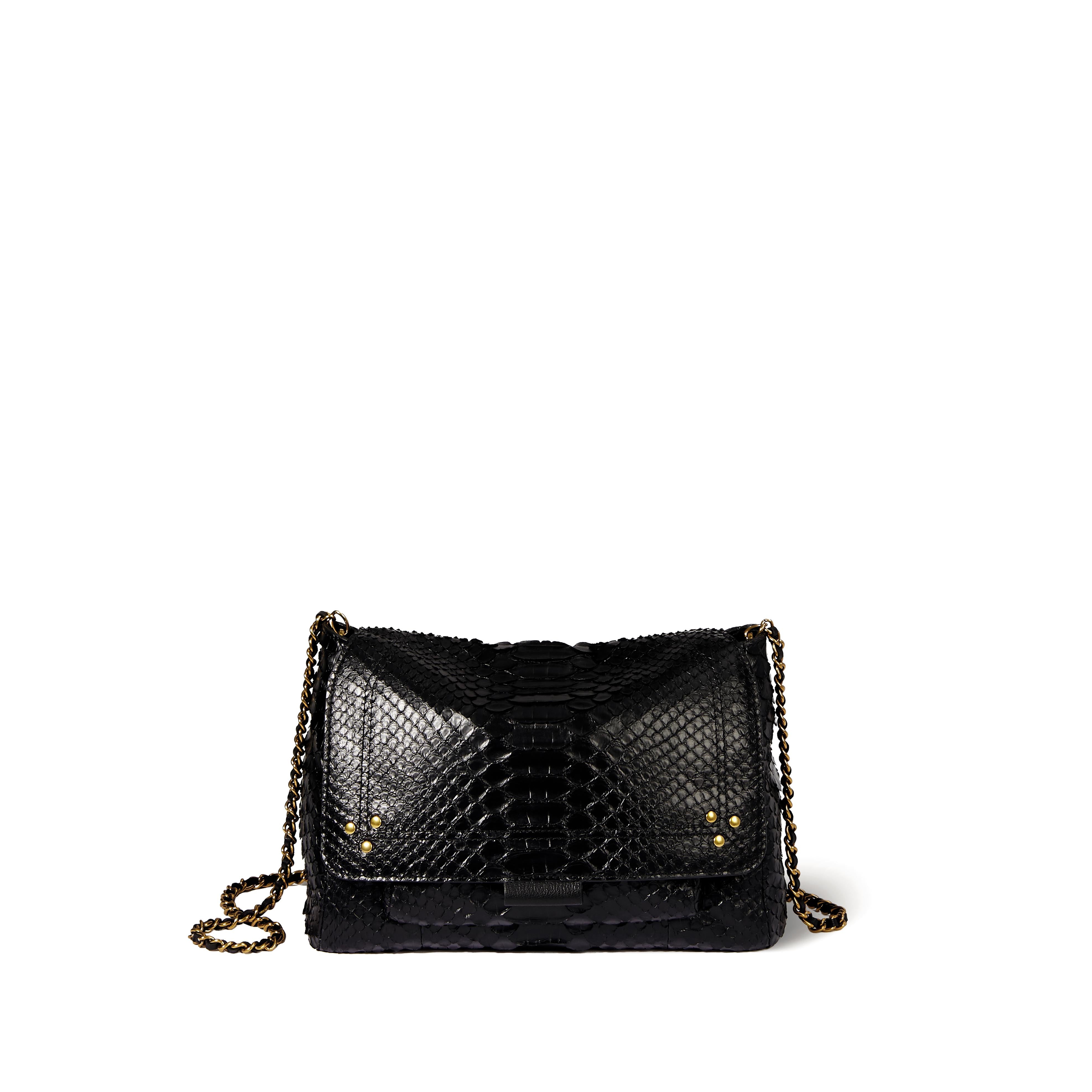 Lulu M python noir Jerome Dreyfuss