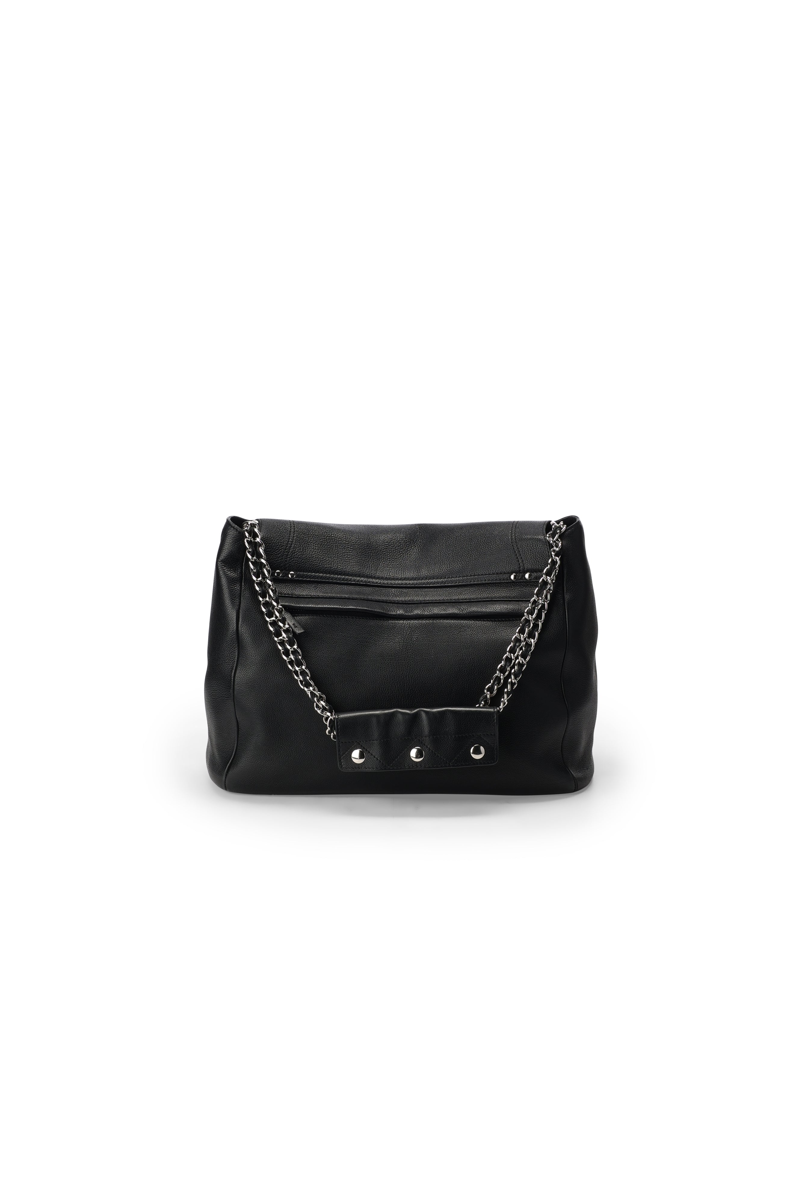 Lulu XL Veau noir silver Jerome Dreyfuss