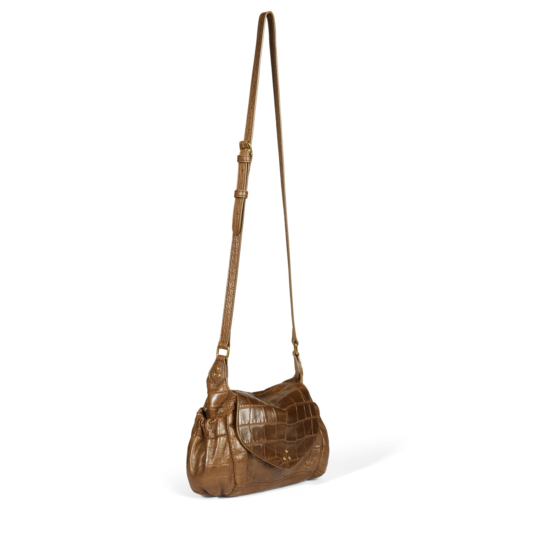 Helmut S Agneau Croco Kaki Jerome Dreyfuss