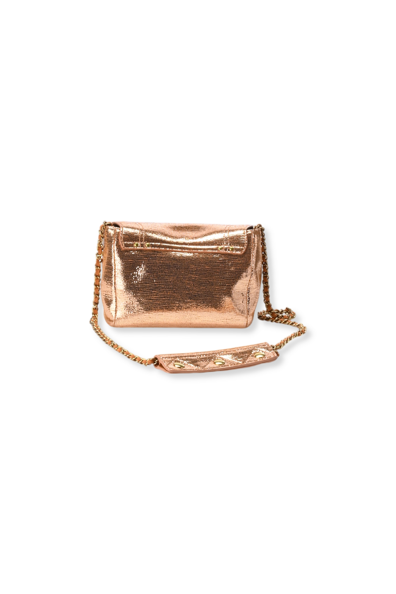 Lulu S Chèvre Lamé Rose Gold Jerome Dreyfuss
