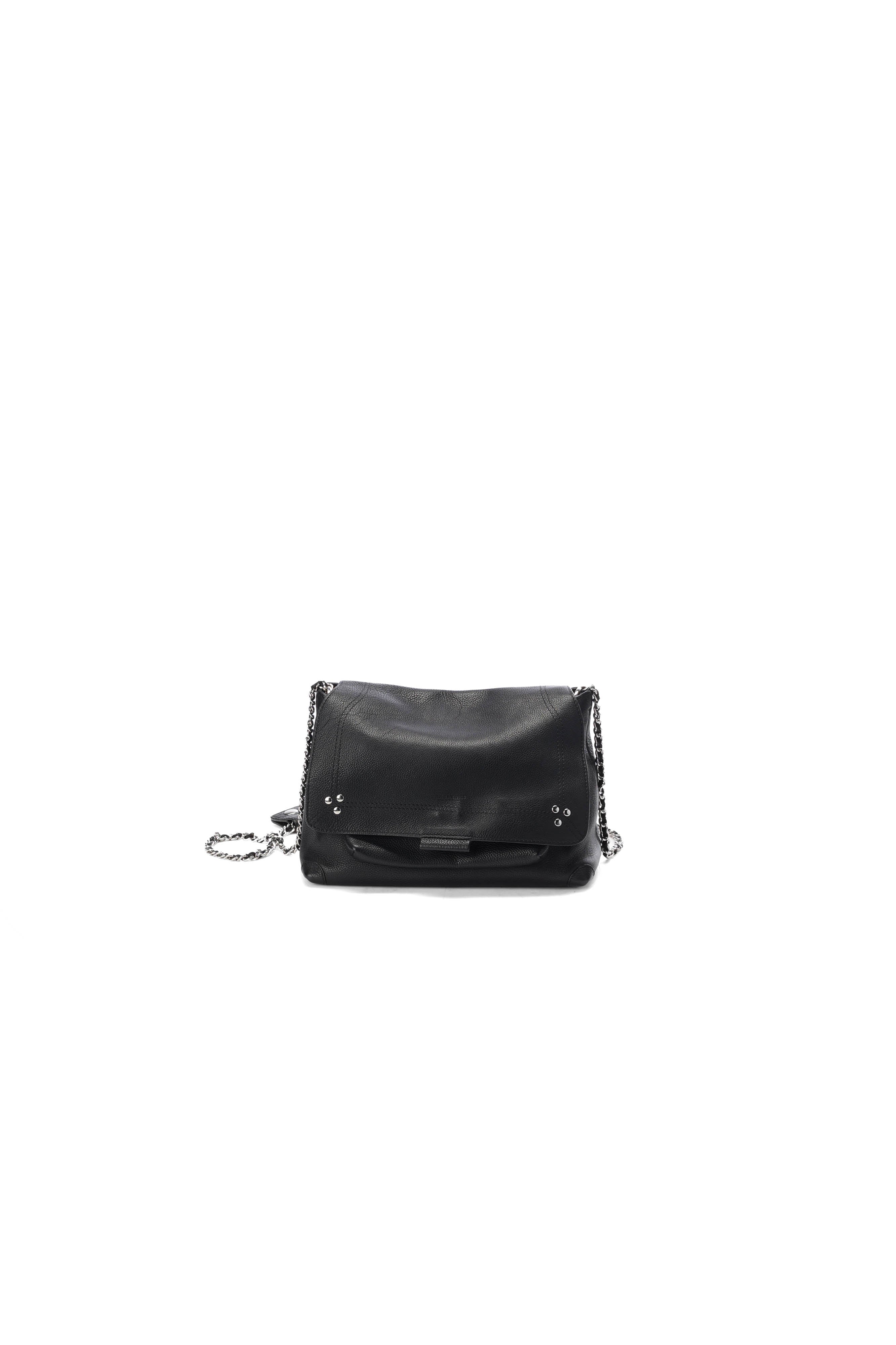 Lulu XL Veau noir silver Jerome Dreyfuss