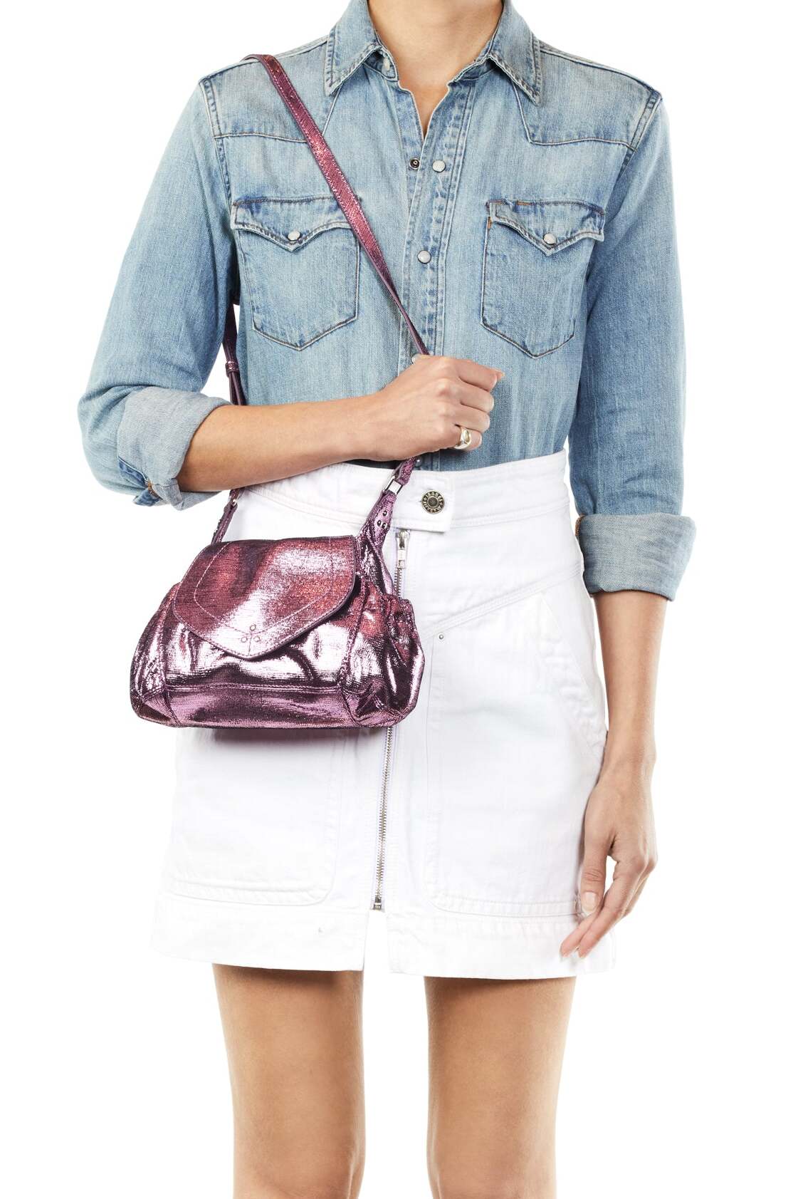 Helmut S Chèvre Lamé Rose Jerome Dreyfuss