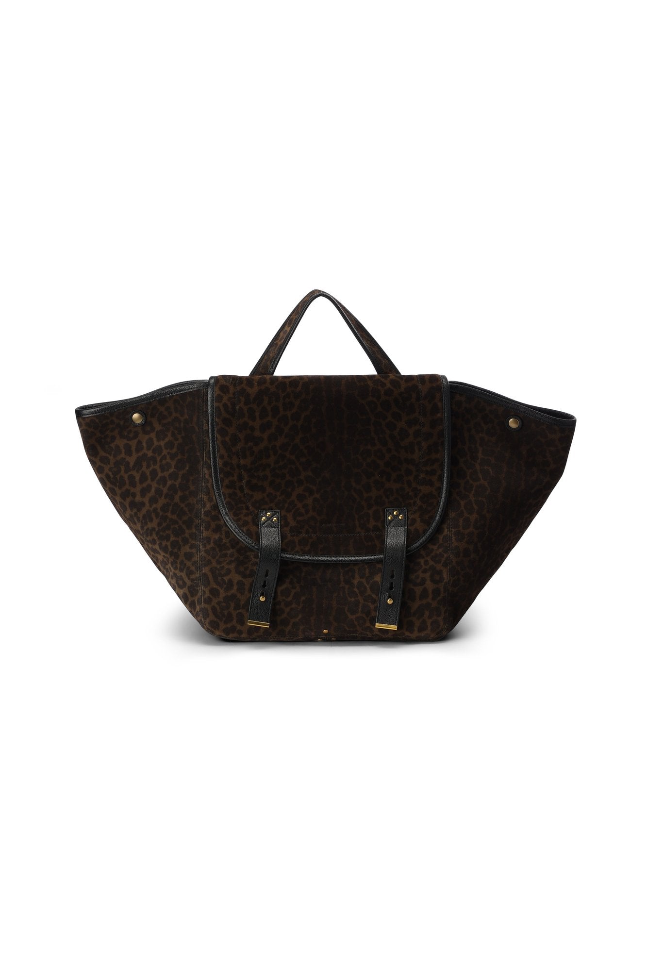 Stan Panier L Croute velours Imprimé Léopard Kaki Jerome Dreyfuss