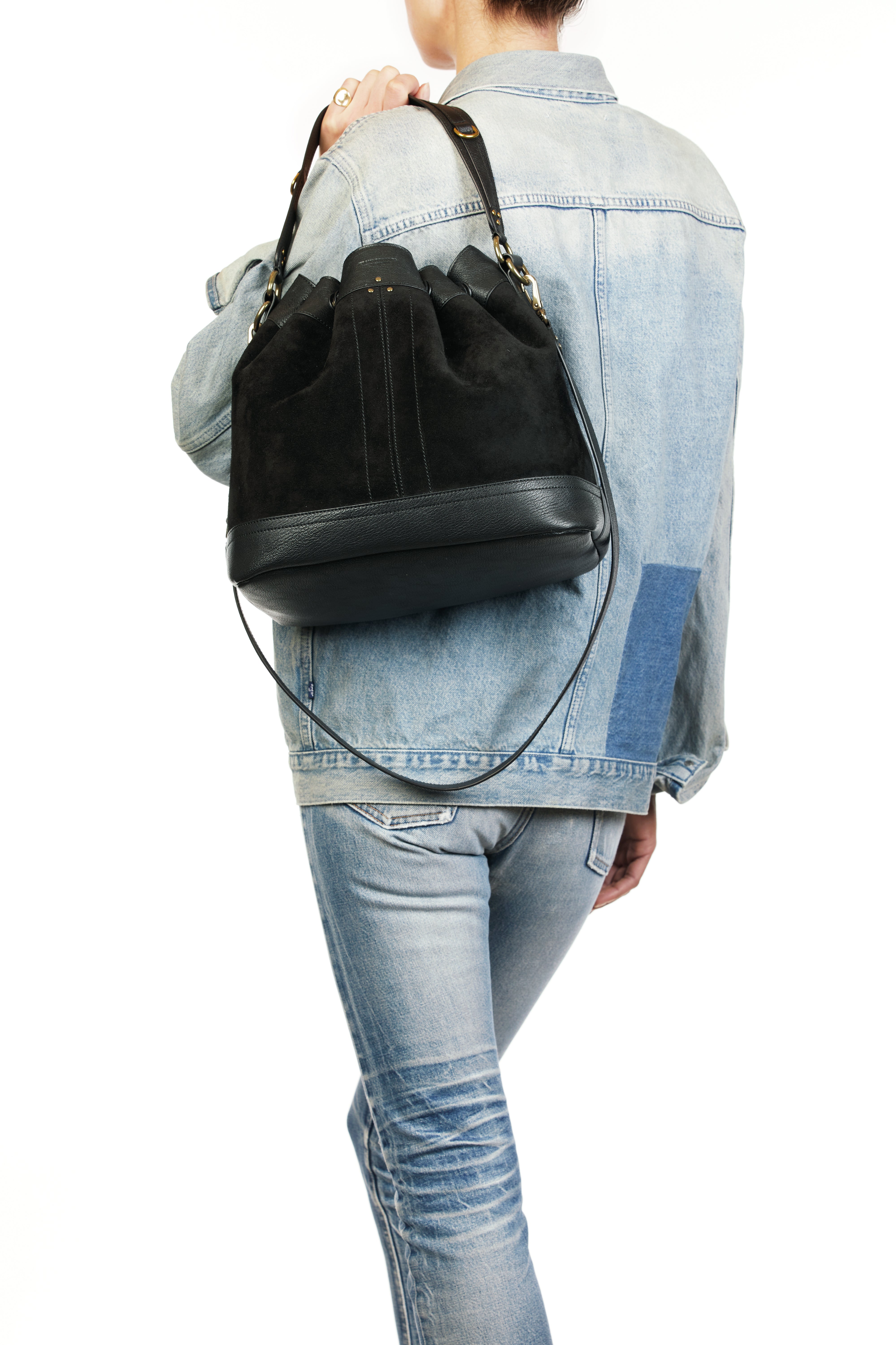 Ben M croute velours Noir Jerome Dreyfuss