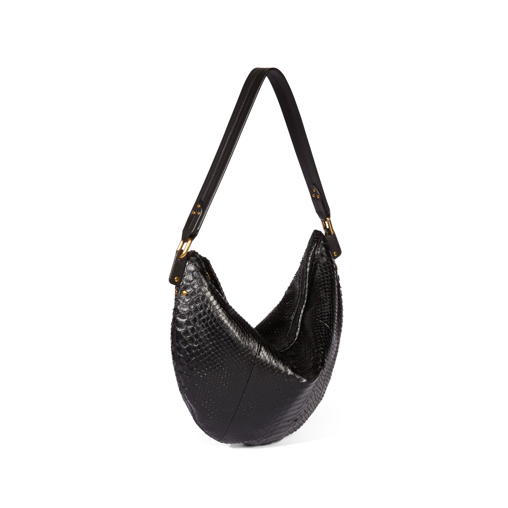 Paul Lune python Noir Jerome Dreyfuss