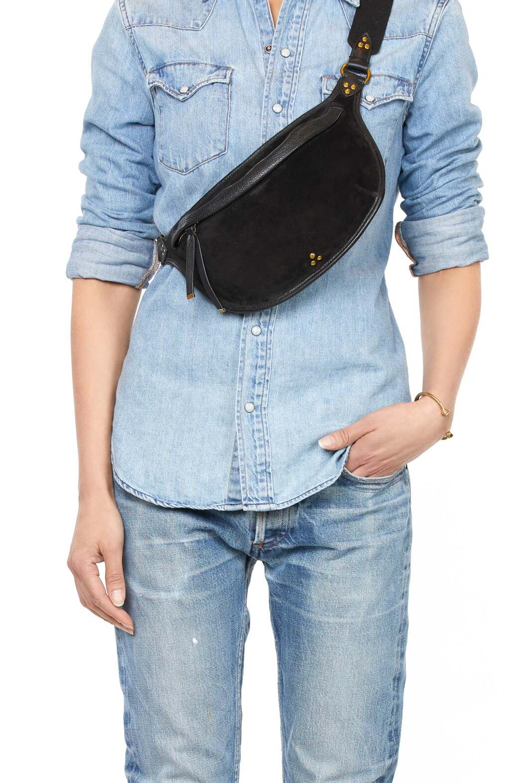 Stan Banane Croute velours Noir Jerome Dreyfuss