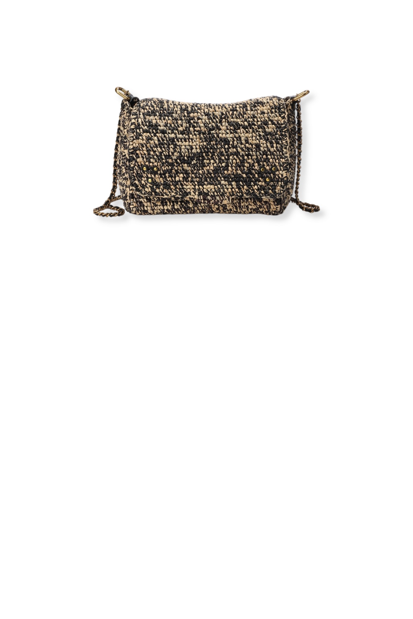 Sac Lulu M Raphia Noir Jerome Dreyfuss