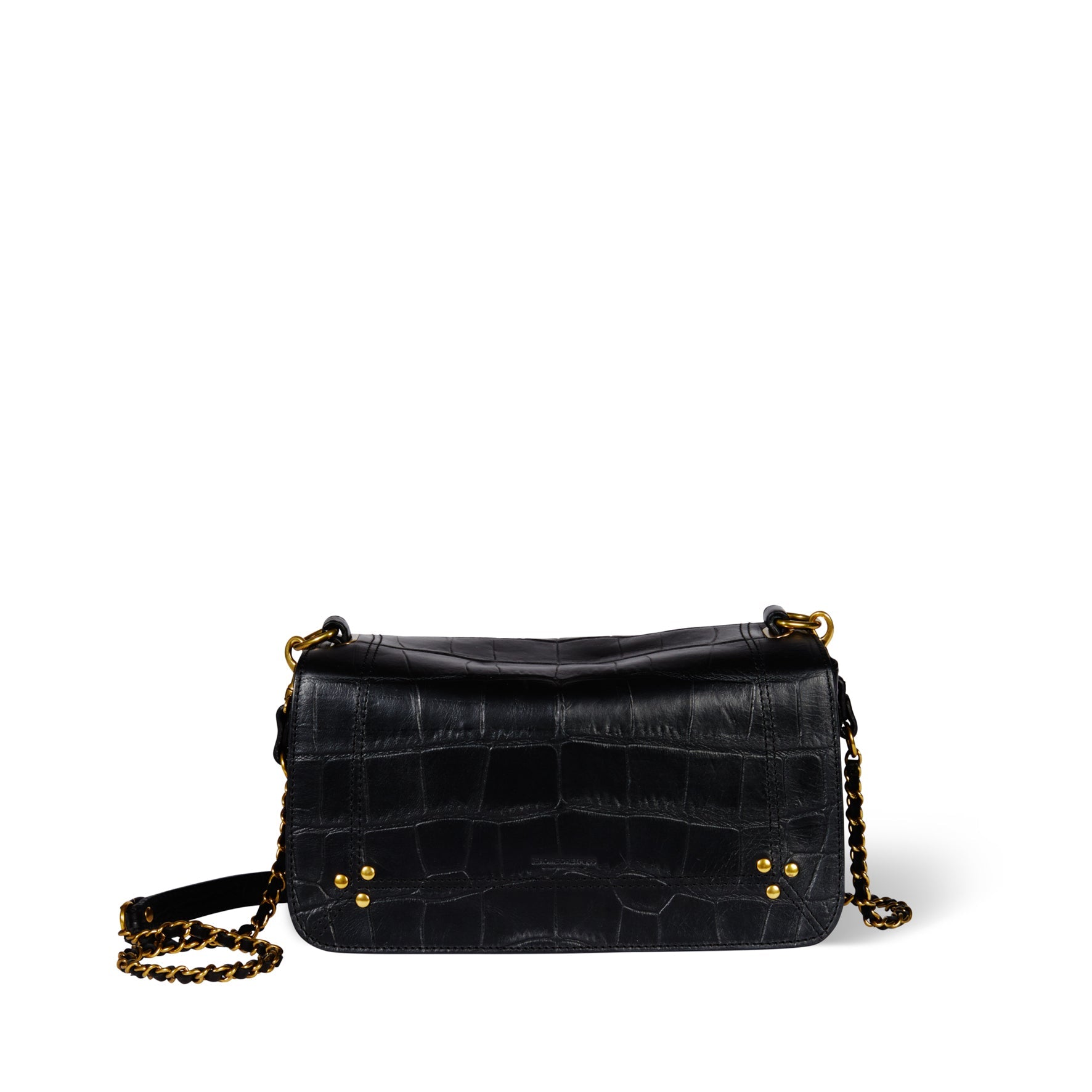 Bobi Vachette Croco Noir Jerome Dreyfuss