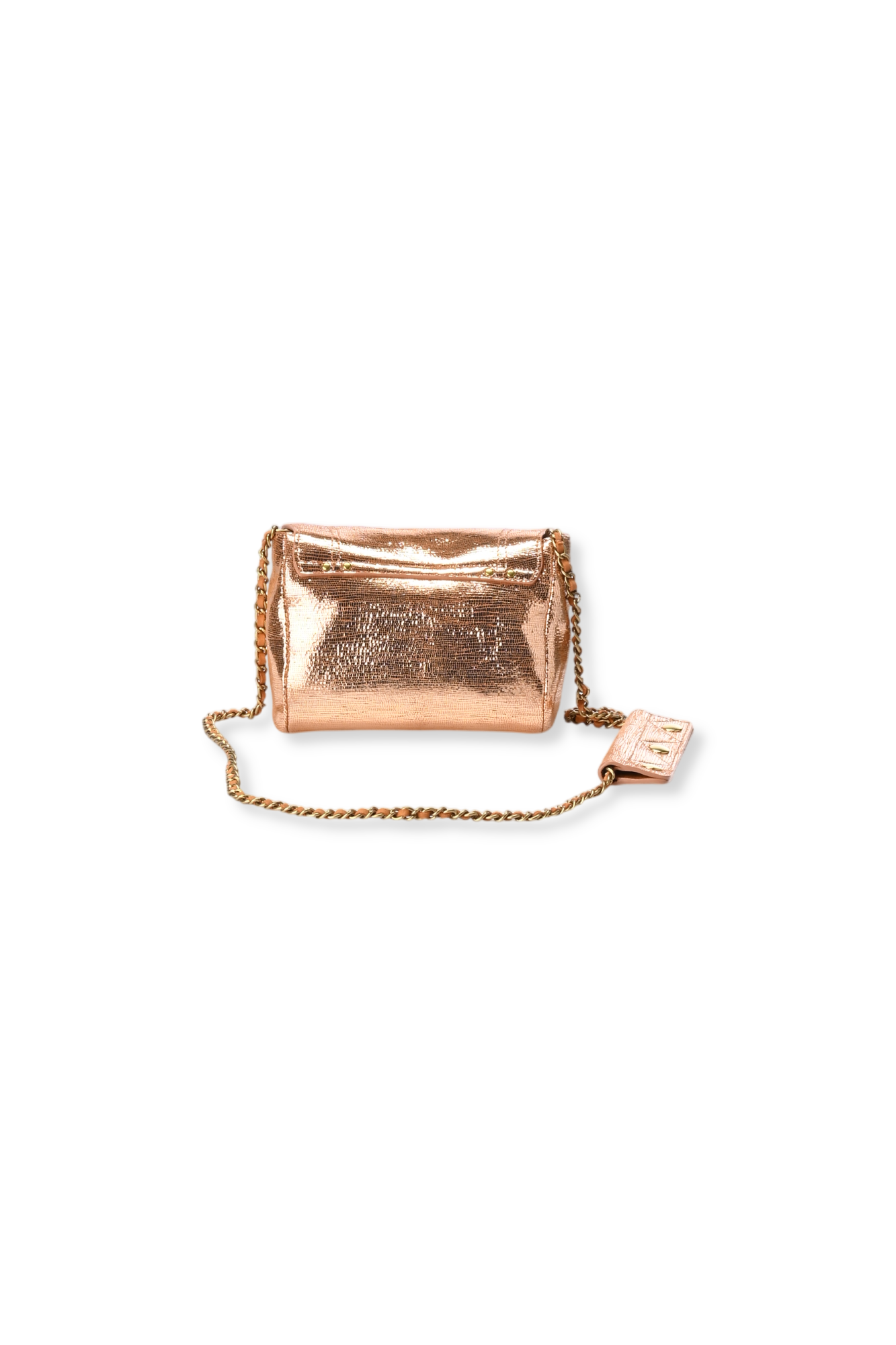 Lulu S Chèvre Lamé Rose Gold Jerome Dreyfuss