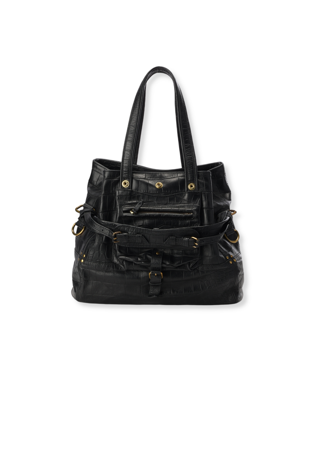 Billy M Vachette croco noir Jerome Dreyfuss