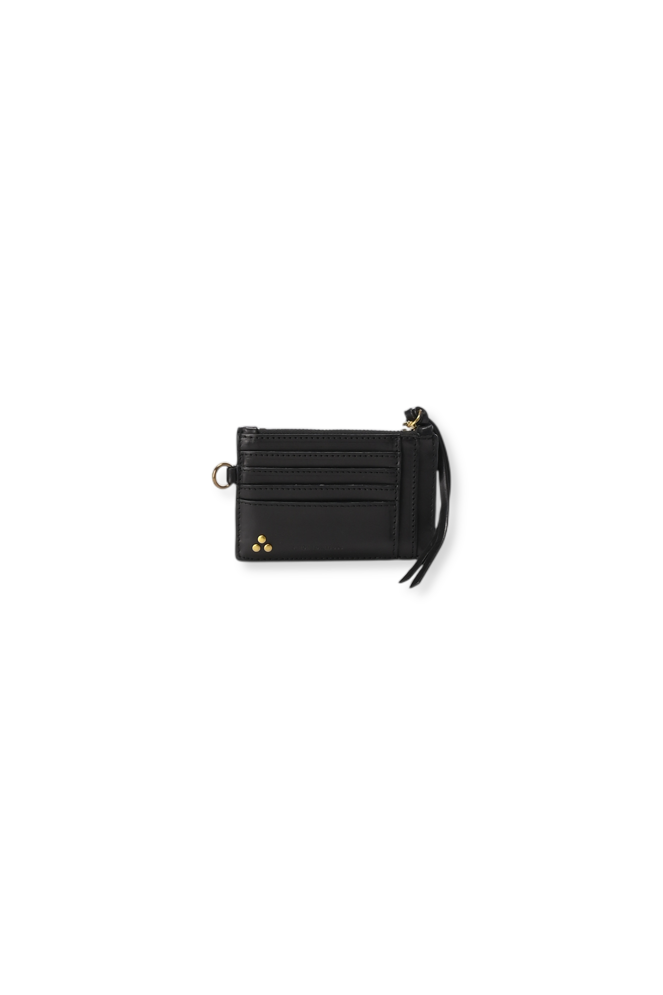 Lucky porte cartes Vachette Noir Silver Jerome Dreyfuss