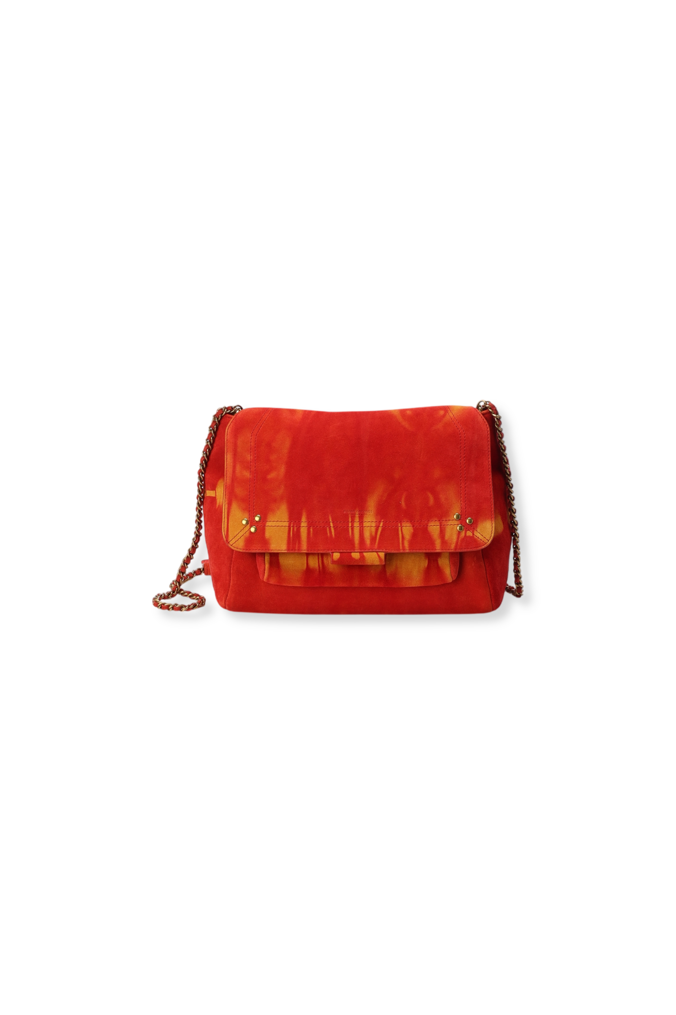 Lulu L Croute velours Tie dye Orange Jerome Dreyfuss