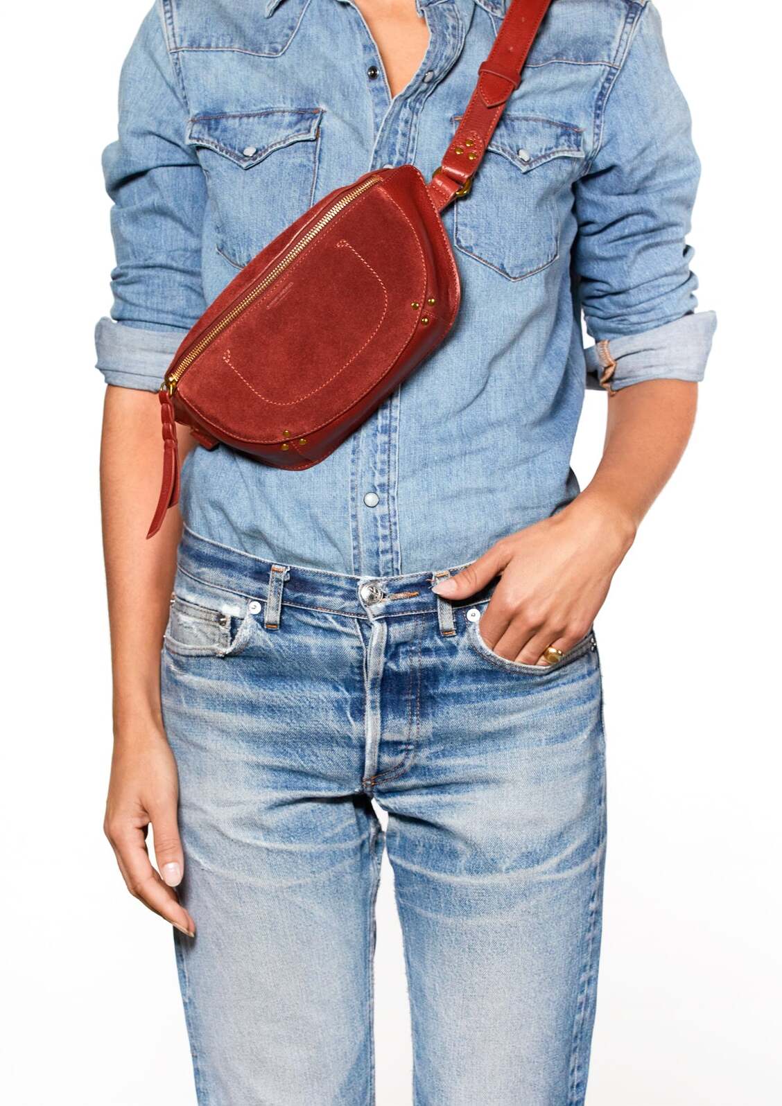 Lino banane Chèvre grainé old red Jerome Dreyfuss