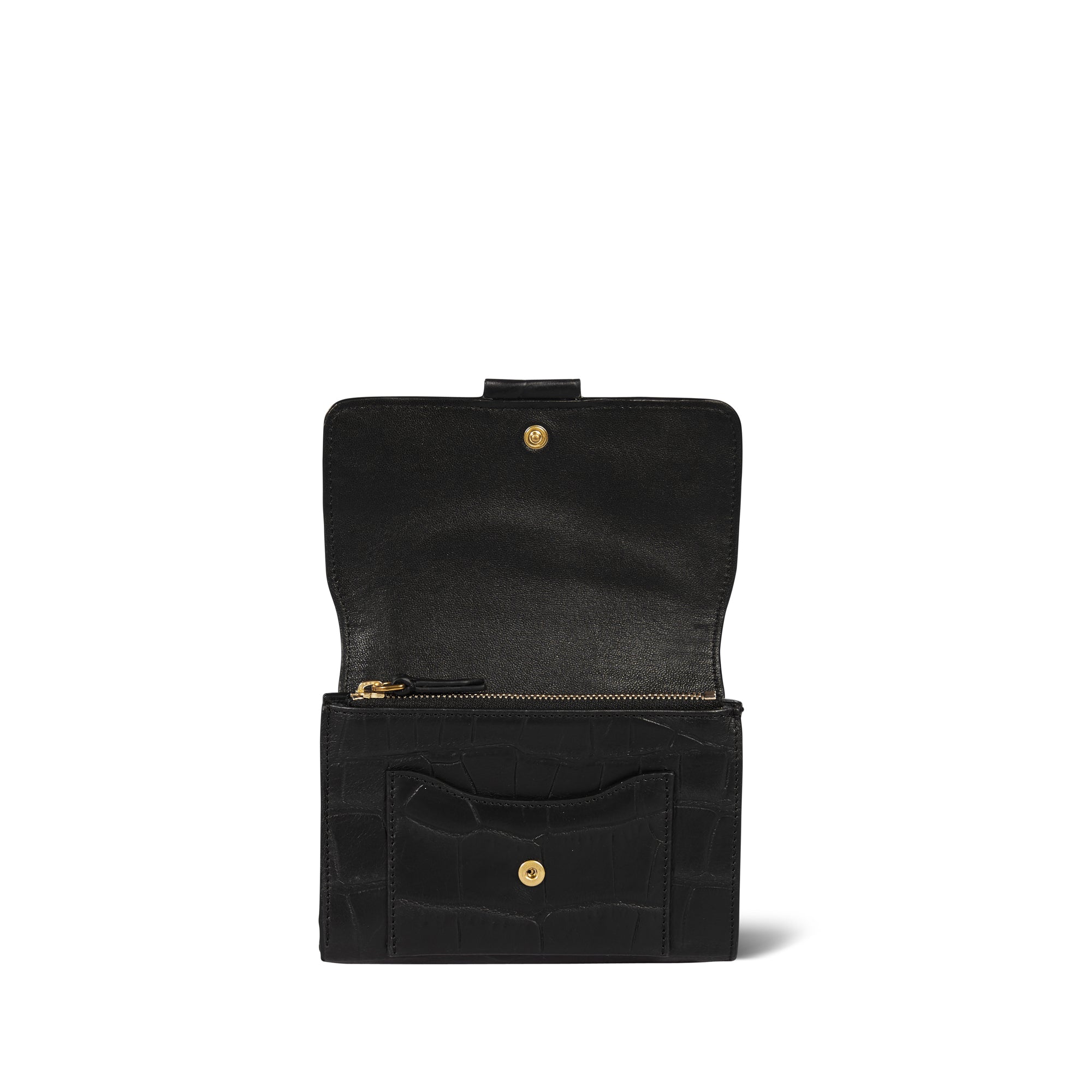 Lulu PM Vachette Croco Noir Jerome Dreyfuss