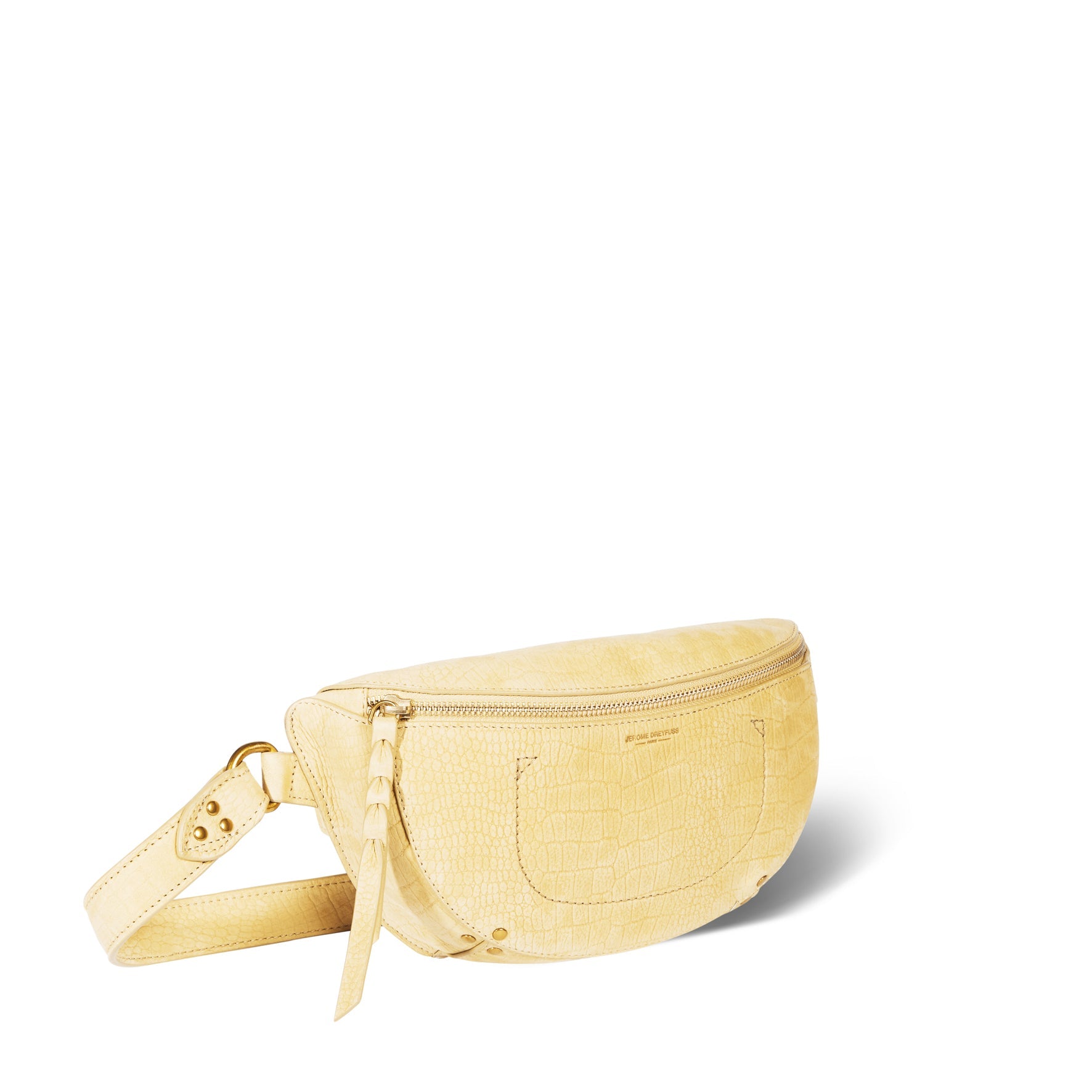 Lino banane taurillon Croco Jaune Jerome Dreyfuss